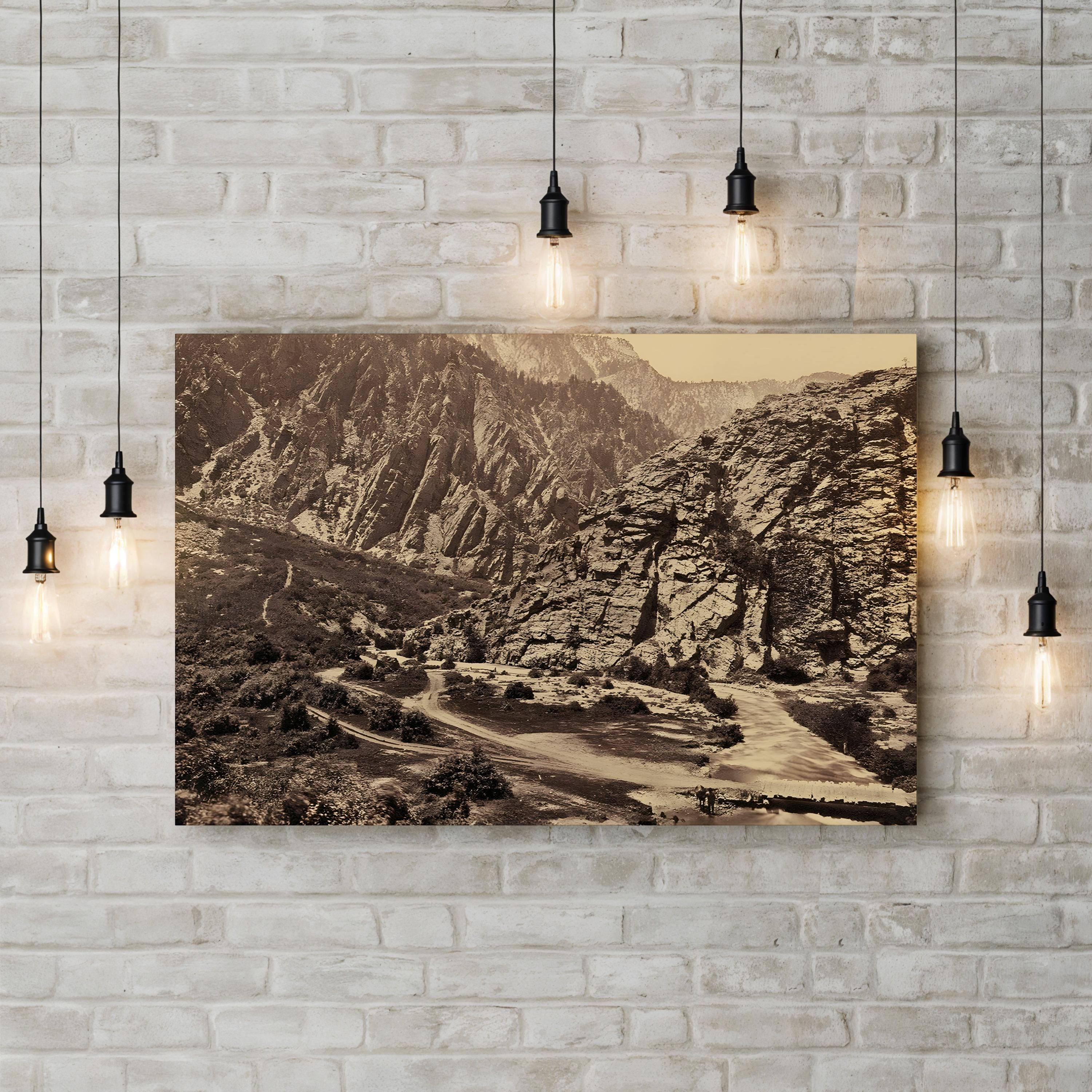 Big Cottonwood Canyon, Utah, 1869 Wall Art by Timothy O'Sullivan