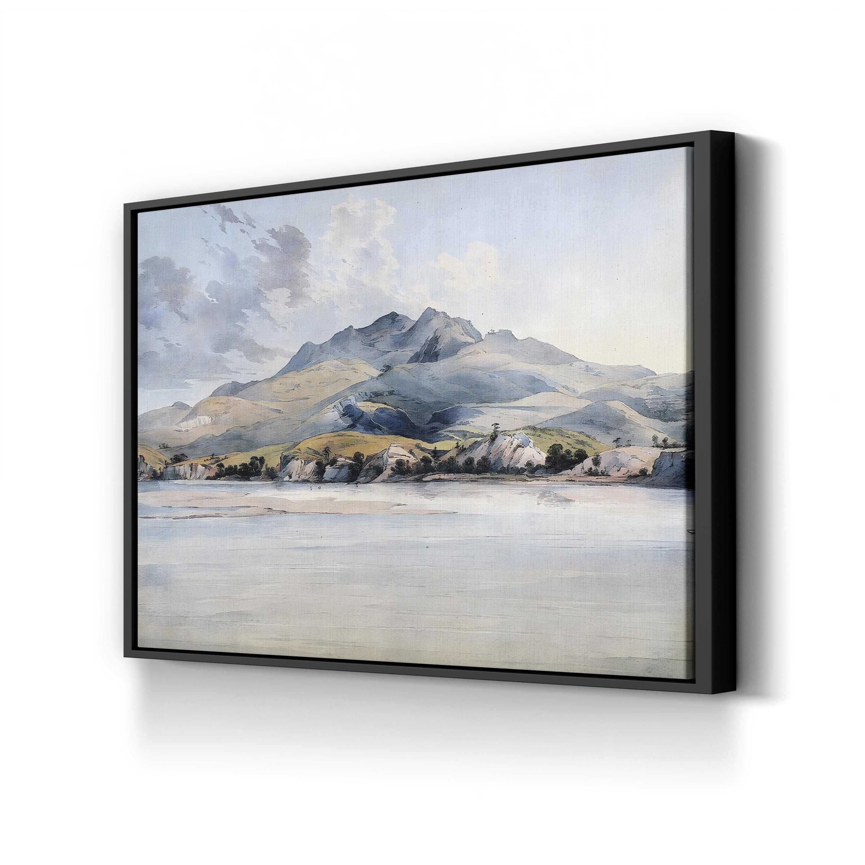 Bijoux Hills Missouri River Lithograph – Period Illustration Wall Art | Vintage American Canvas Print