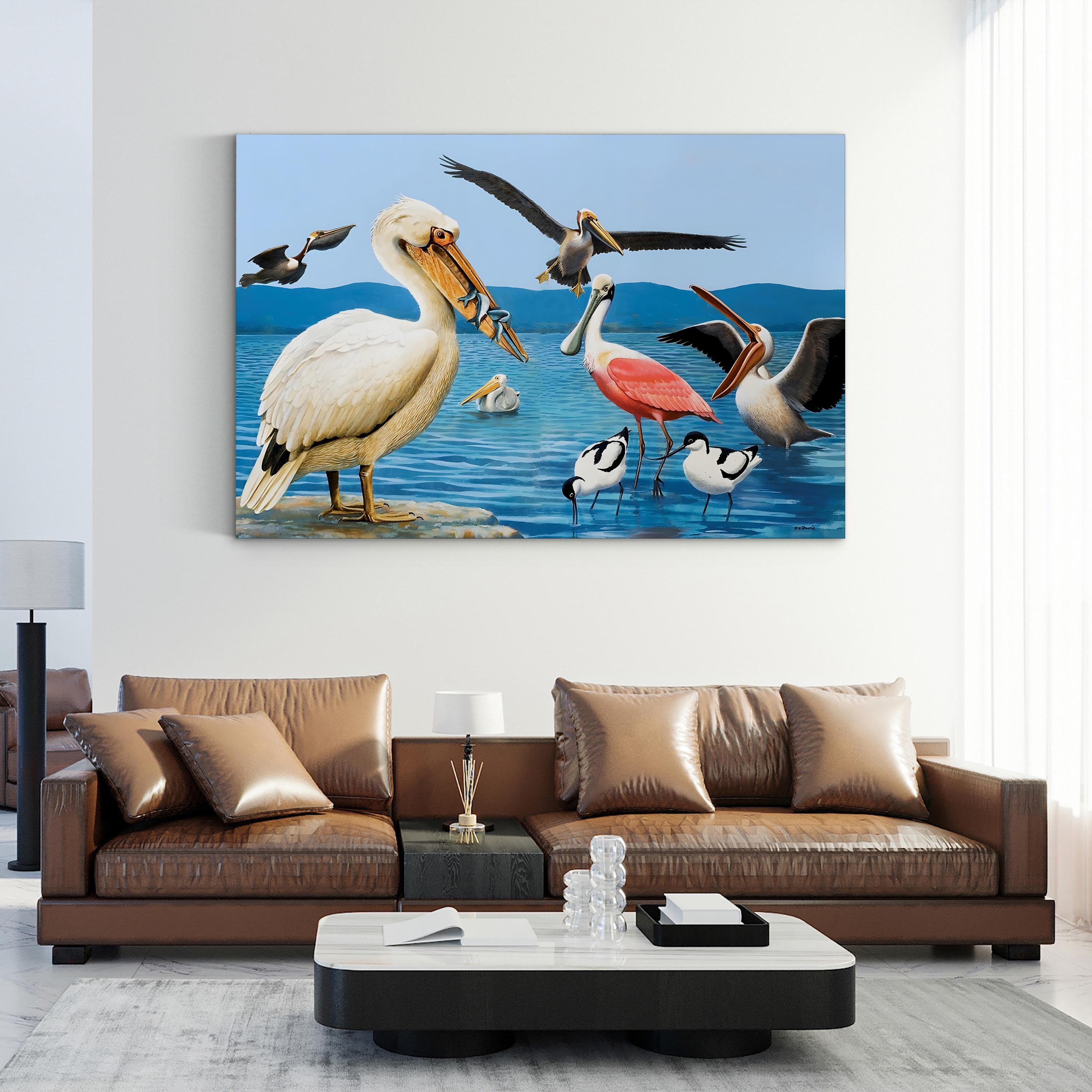 Birds with Strange Beaks Wall Art by Richard Barrett Davis – Coastal Bird Illustration, 1972