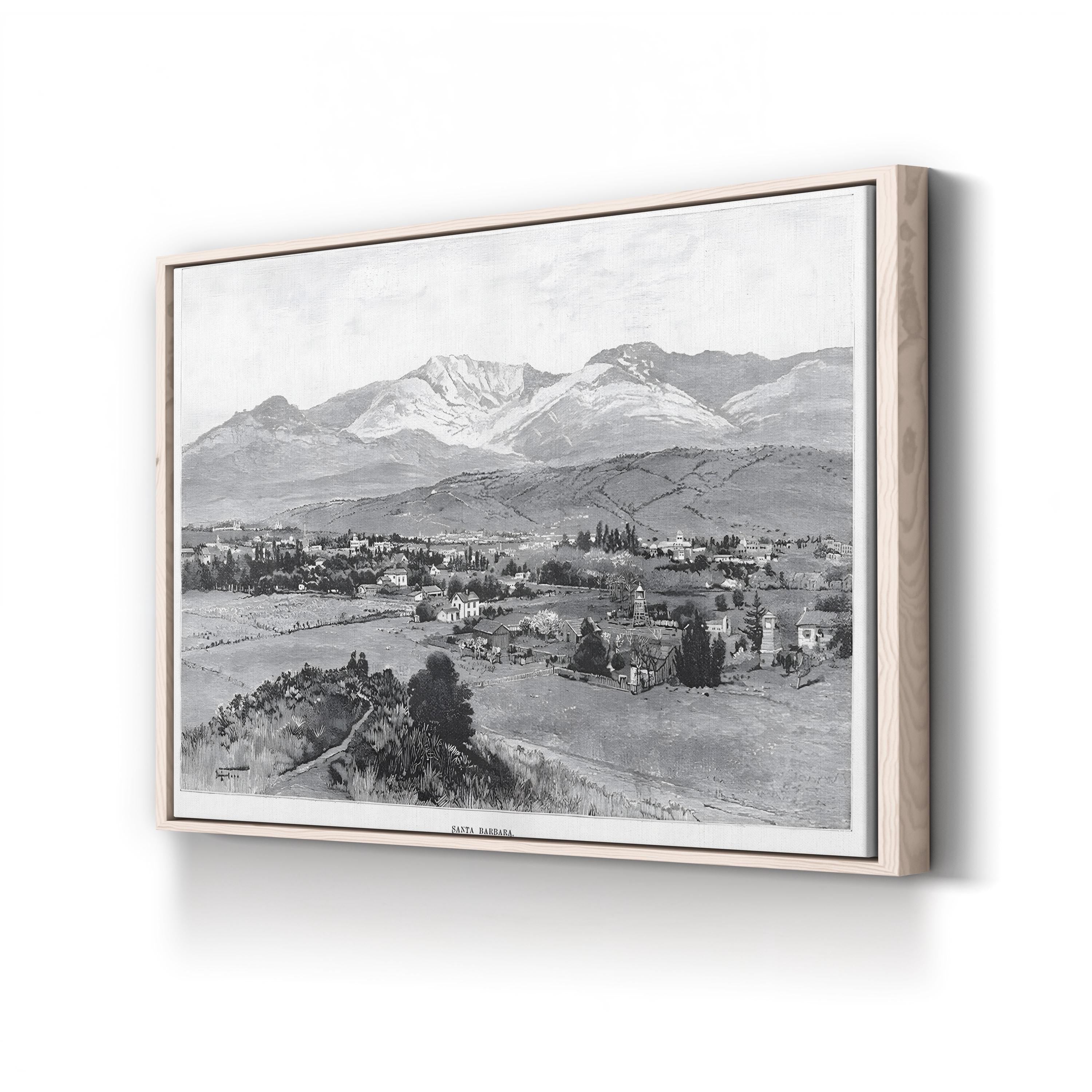 Santa Barbara Coast, c.1900 – Vintage Photography Wall Art | California Canvas Print