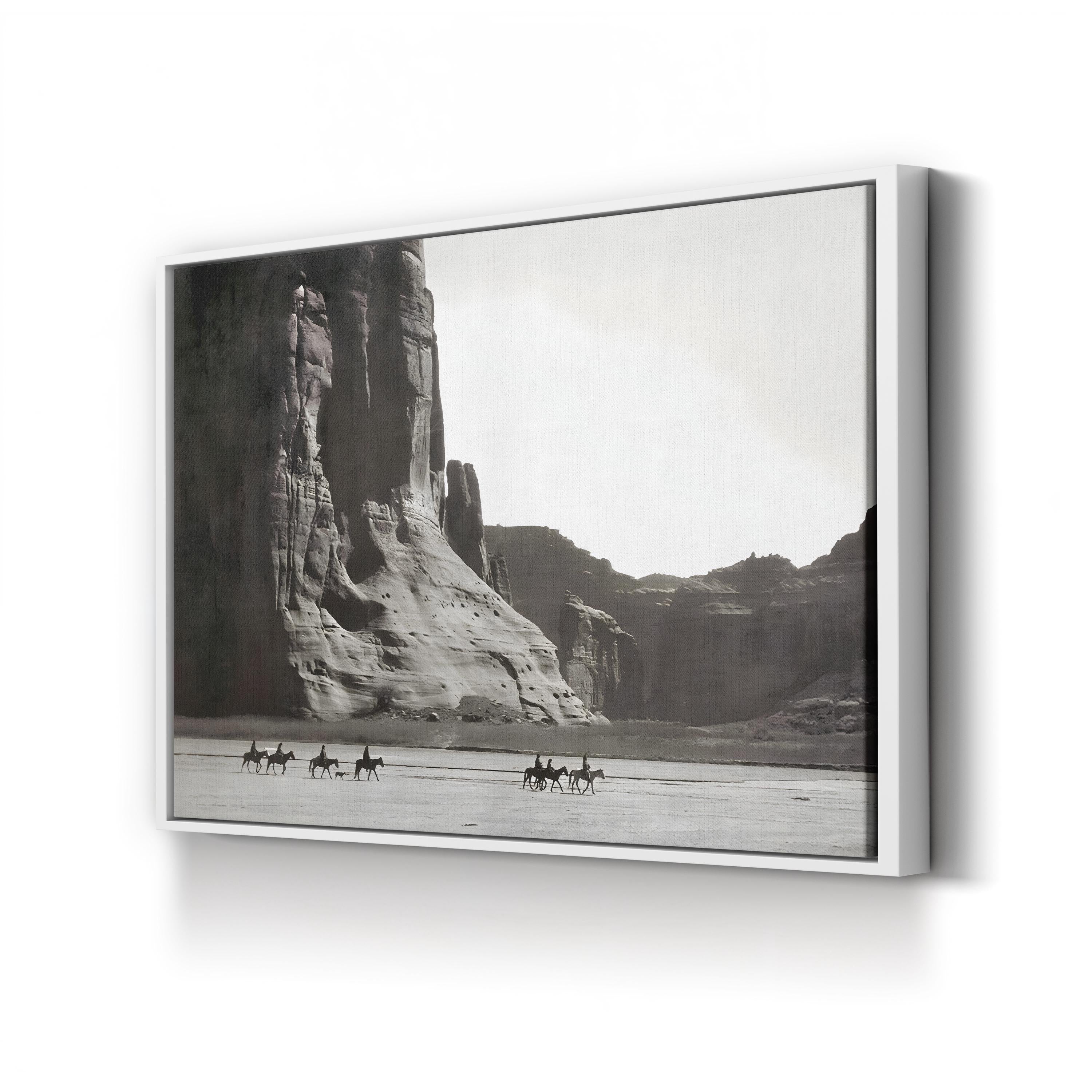 Canyon de Chelly, 1904 Wall Art – Black and White Western Landscape by Edward S. Curtis