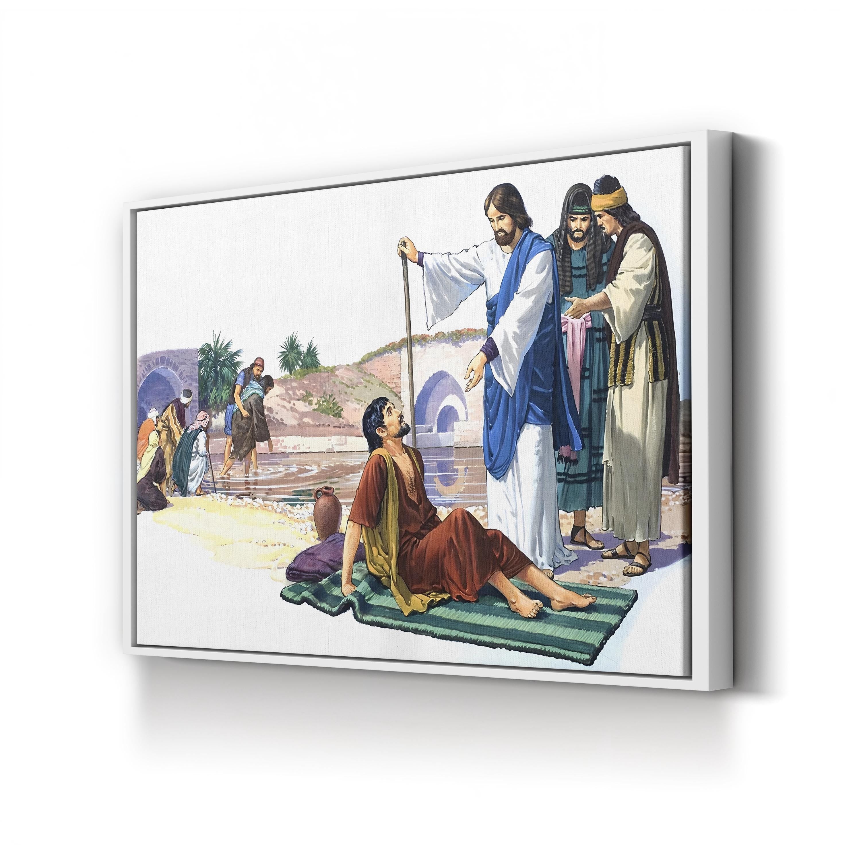 Christ Heals the Lame Wall Art by  English School
