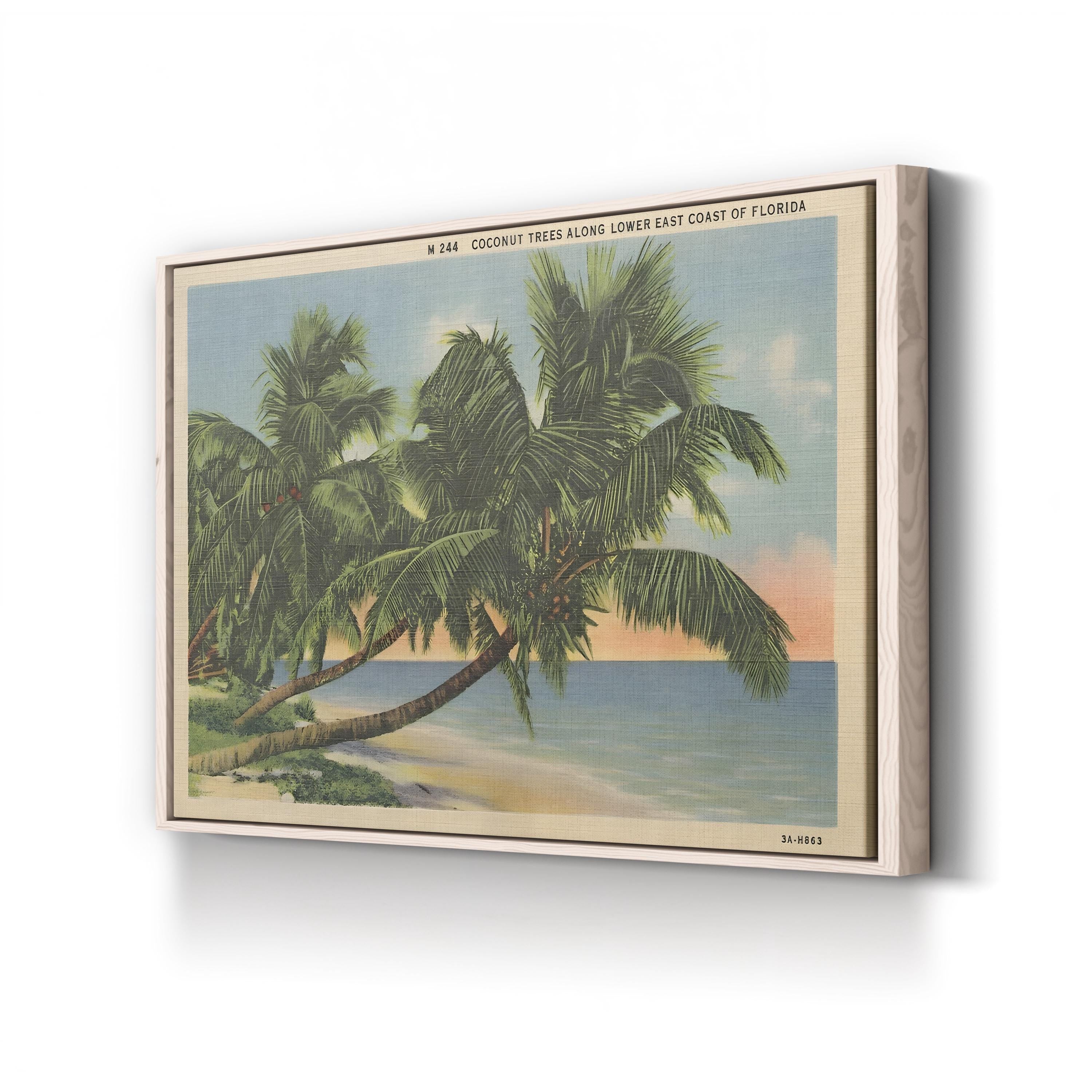 Florida Postcard III Wall Art – 1950s Coastal Beach Travel Print
