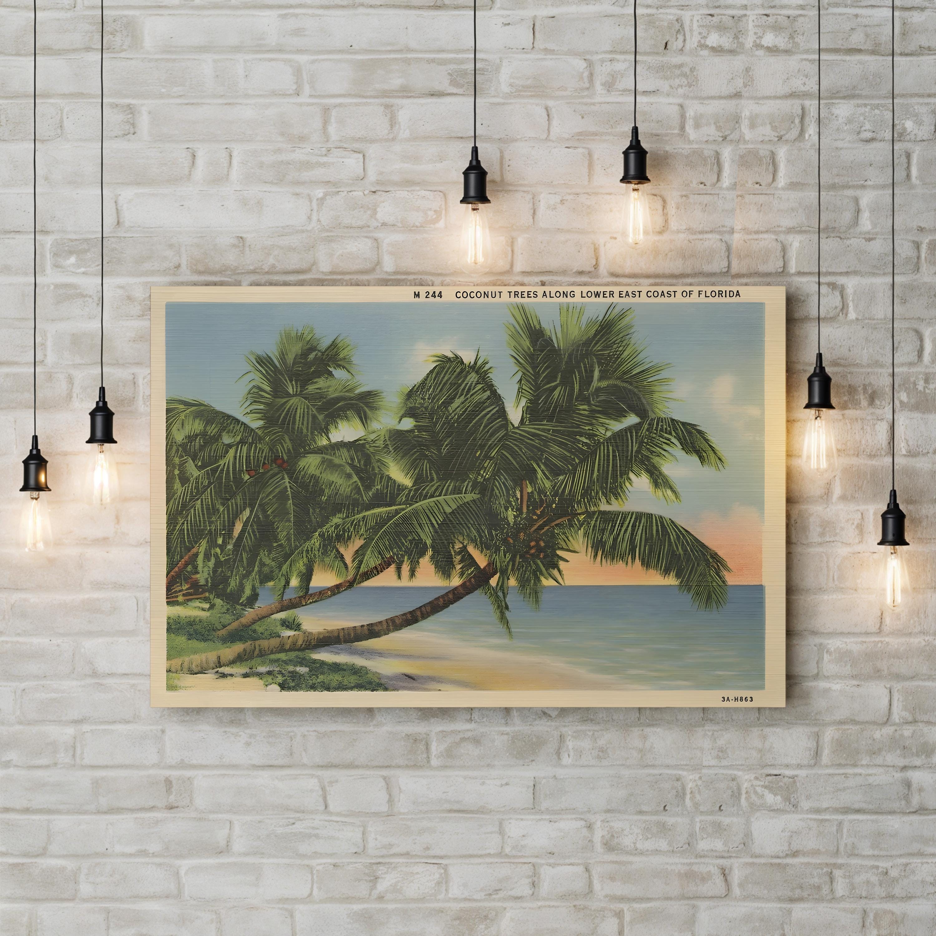 Florida Postcard III Wall Art – 1950s Coastal Beach Travel Print
