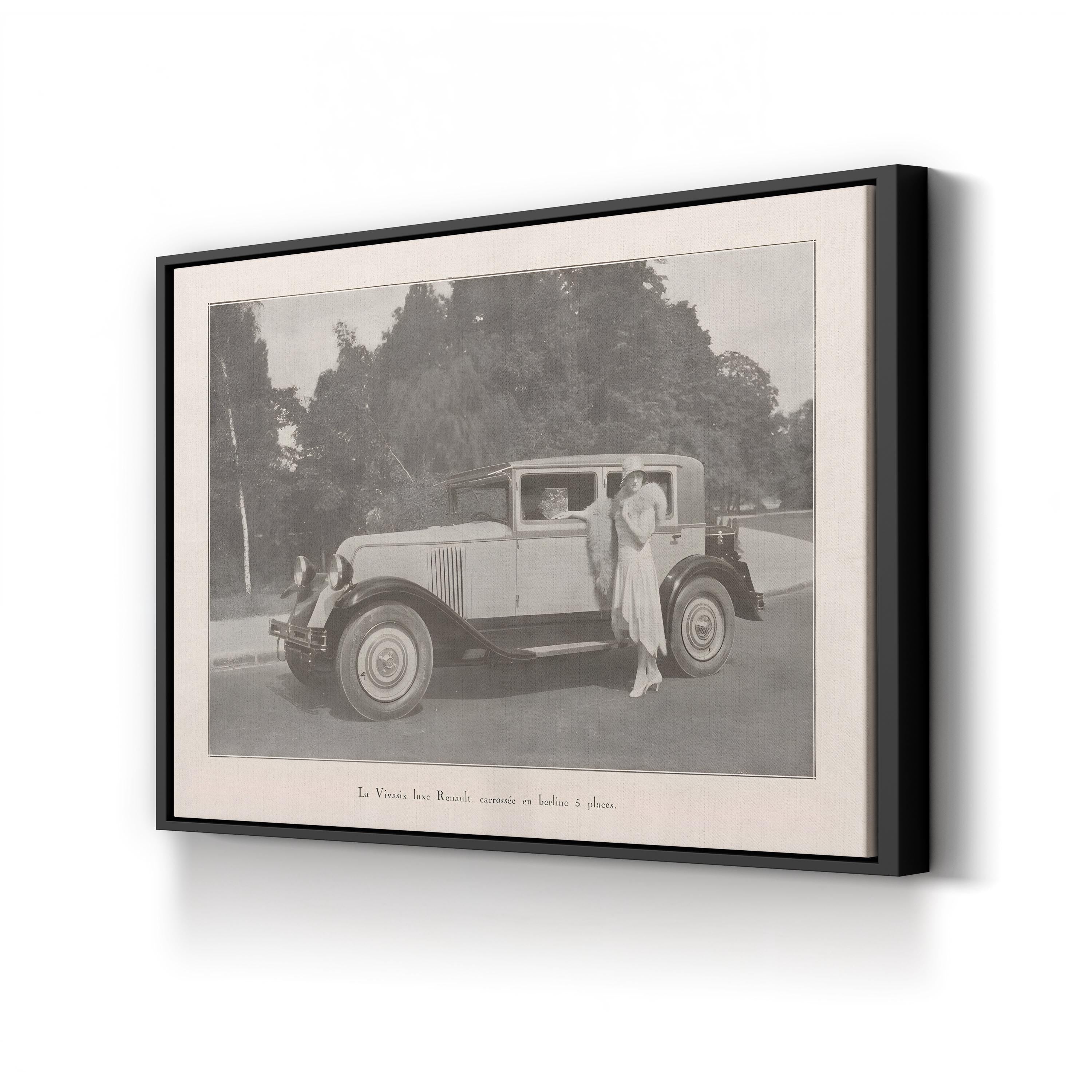 Vintage French Country Drive – Vintage Photography Wall Art | Classic Automobile Canvas Print