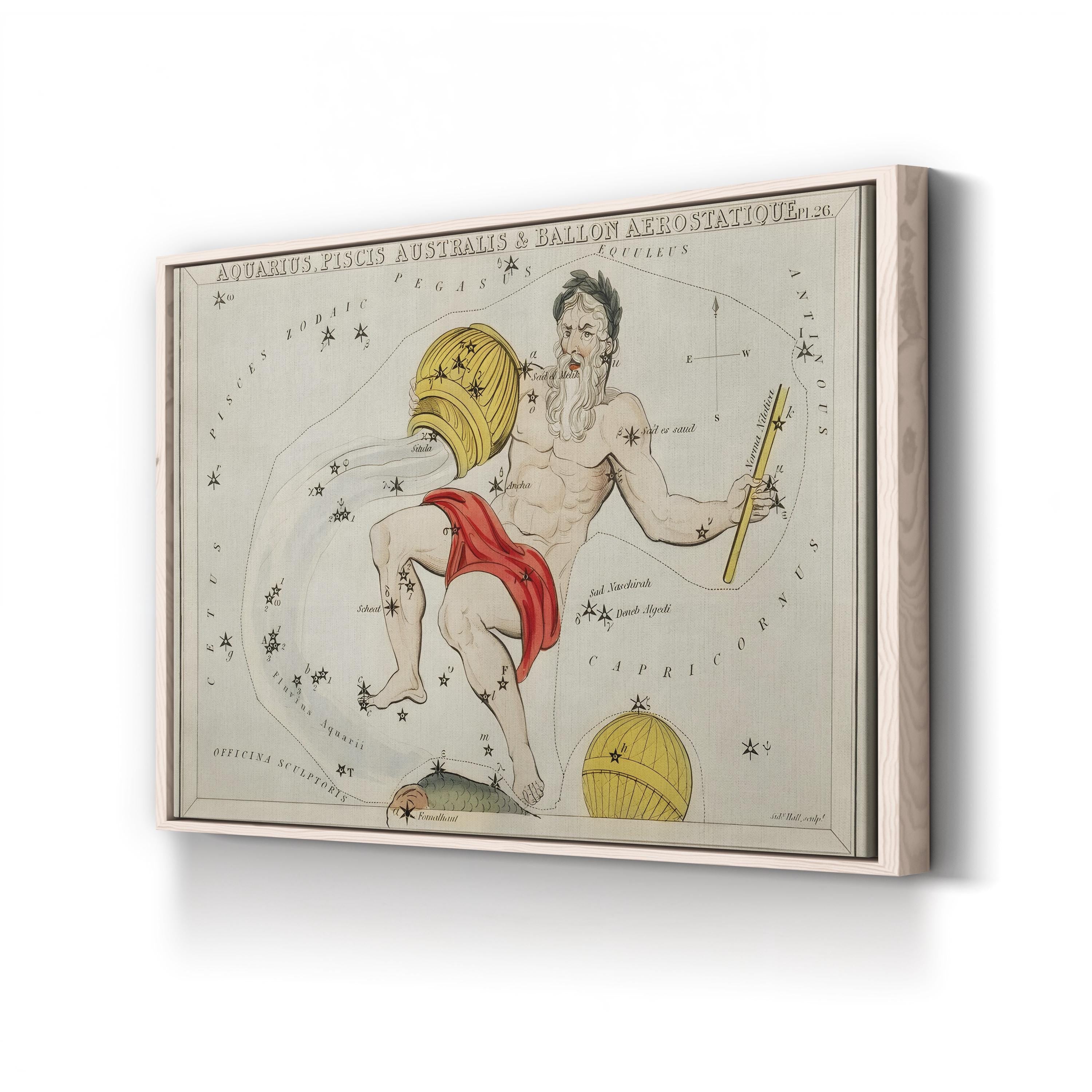 Astronomical Illustrations VII, Sidney Hall – Period Illustration Wall Art | Celestial Chart Canvas Print
