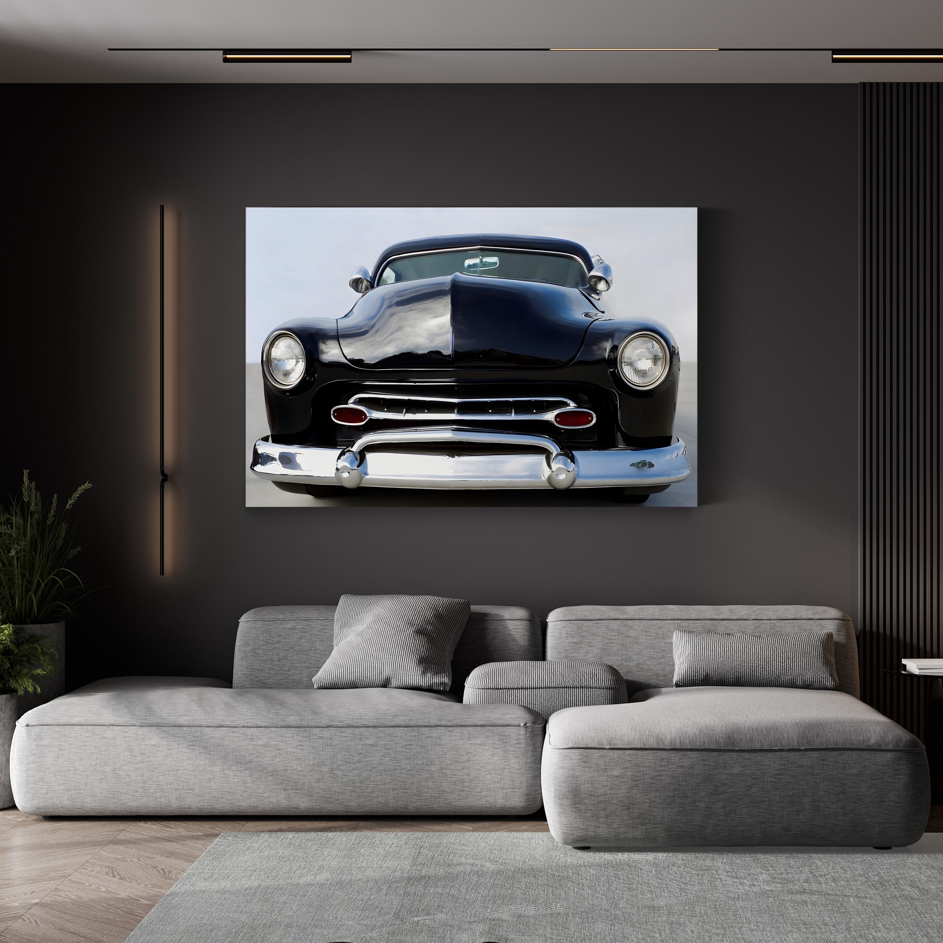 Vintage Hot Rod Front-End – Vintage Photography Wall Art | Classic Car Canvas Print