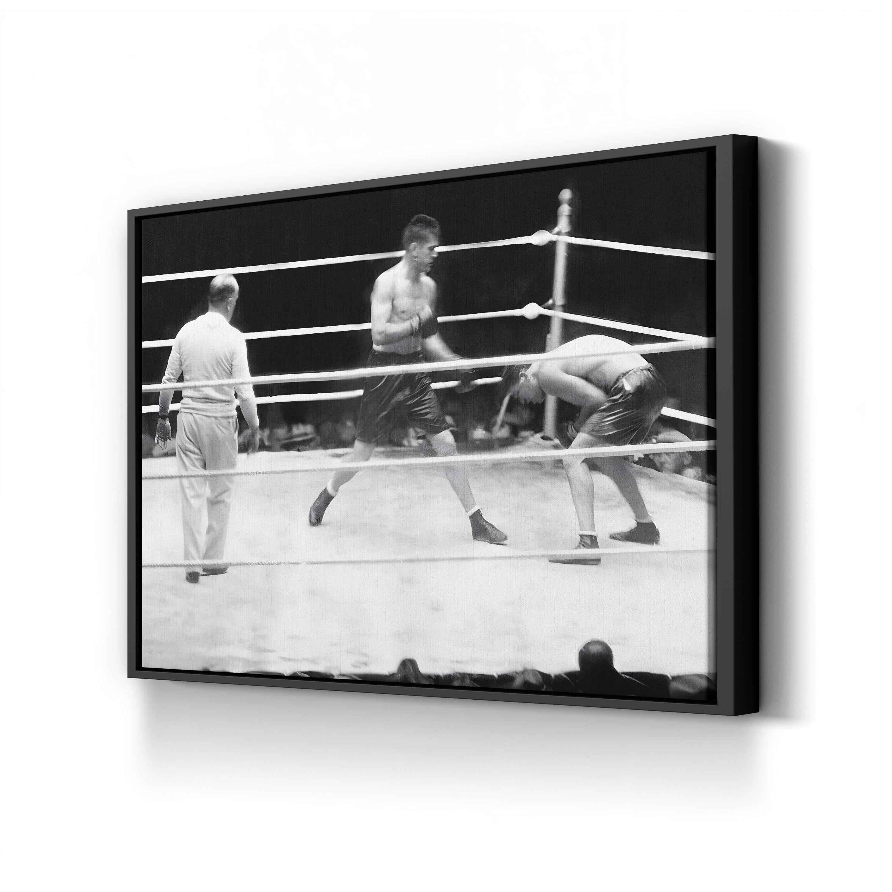 Jack Dempsey vs Gene Tunney 1926 Heavyweight Title Fight Boxing Wall Art