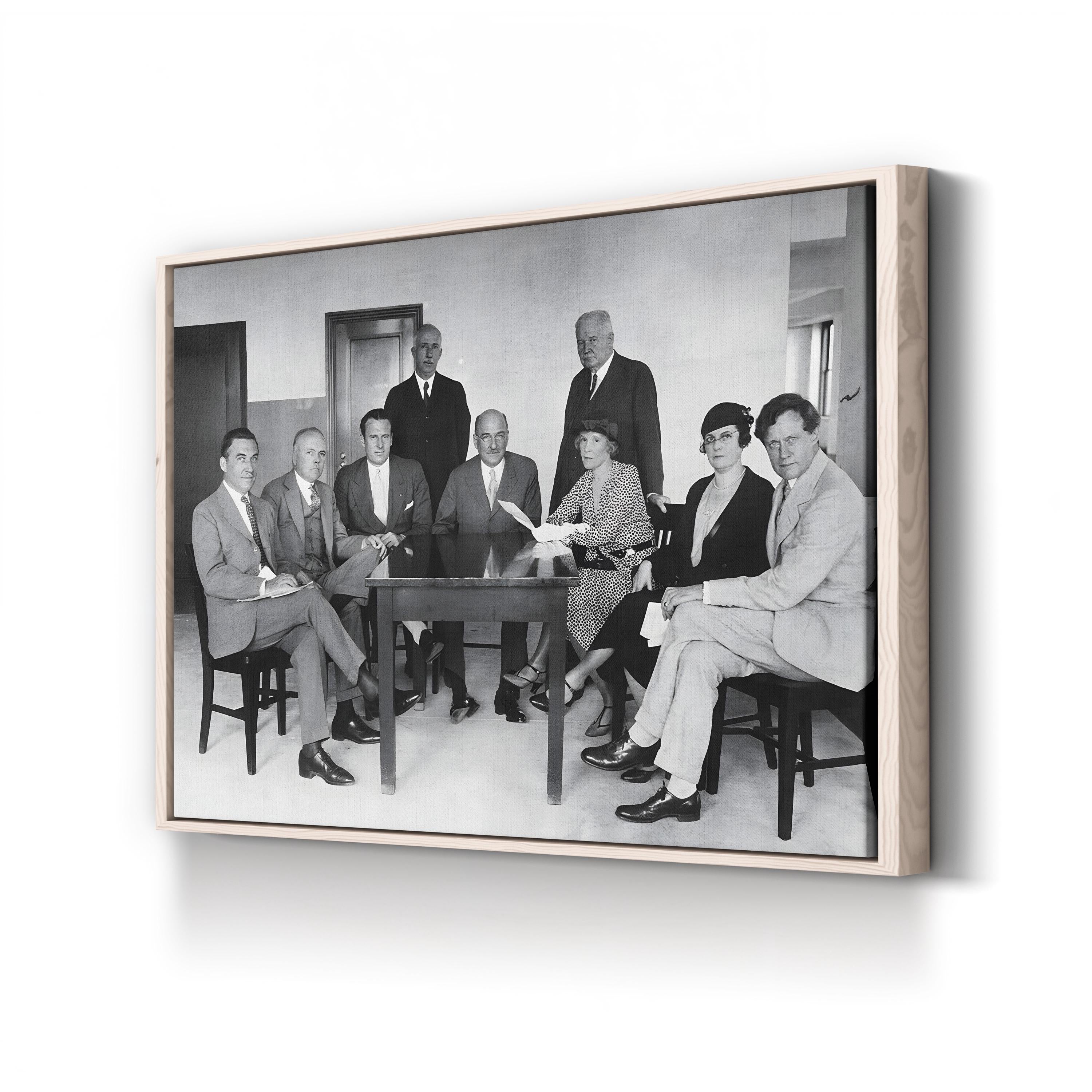 Anti-Prohibition Leaders, 1930s – Vintage Photography Wall Art | Black & White Political Canvas Print