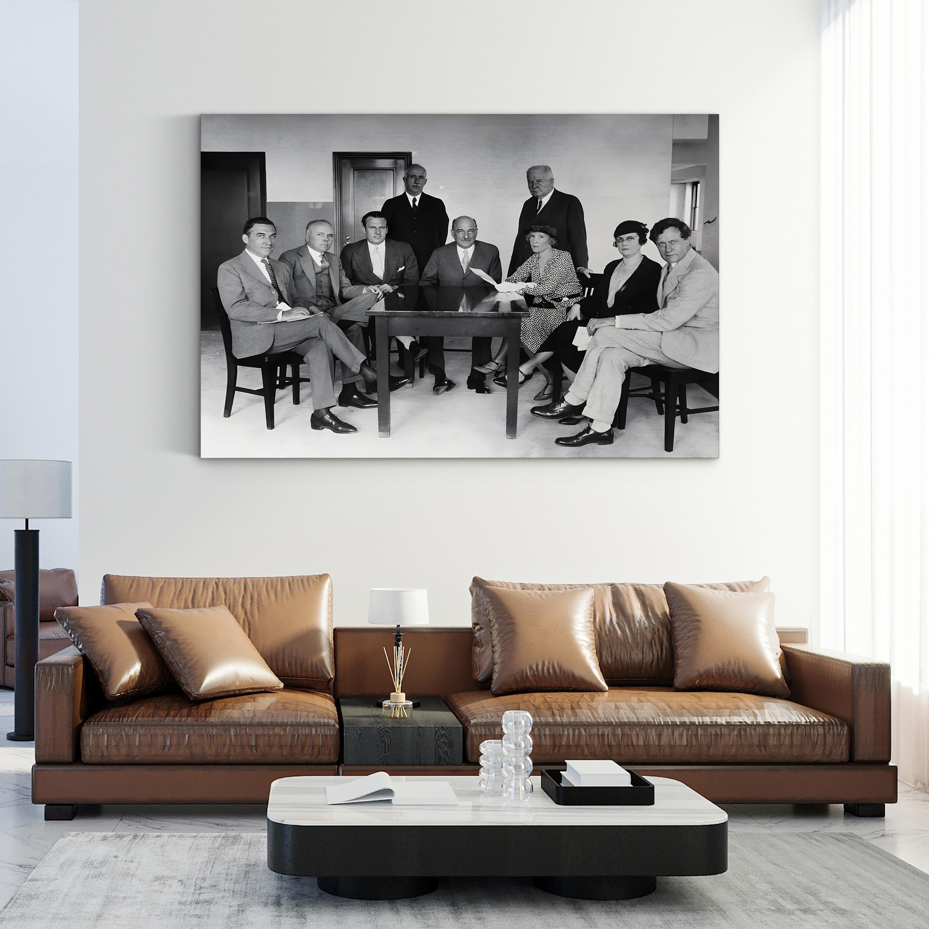 Anti-Prohibition Leaders, 1930s – Vintage Photography Wall Art | Black & White Political Canvas Print