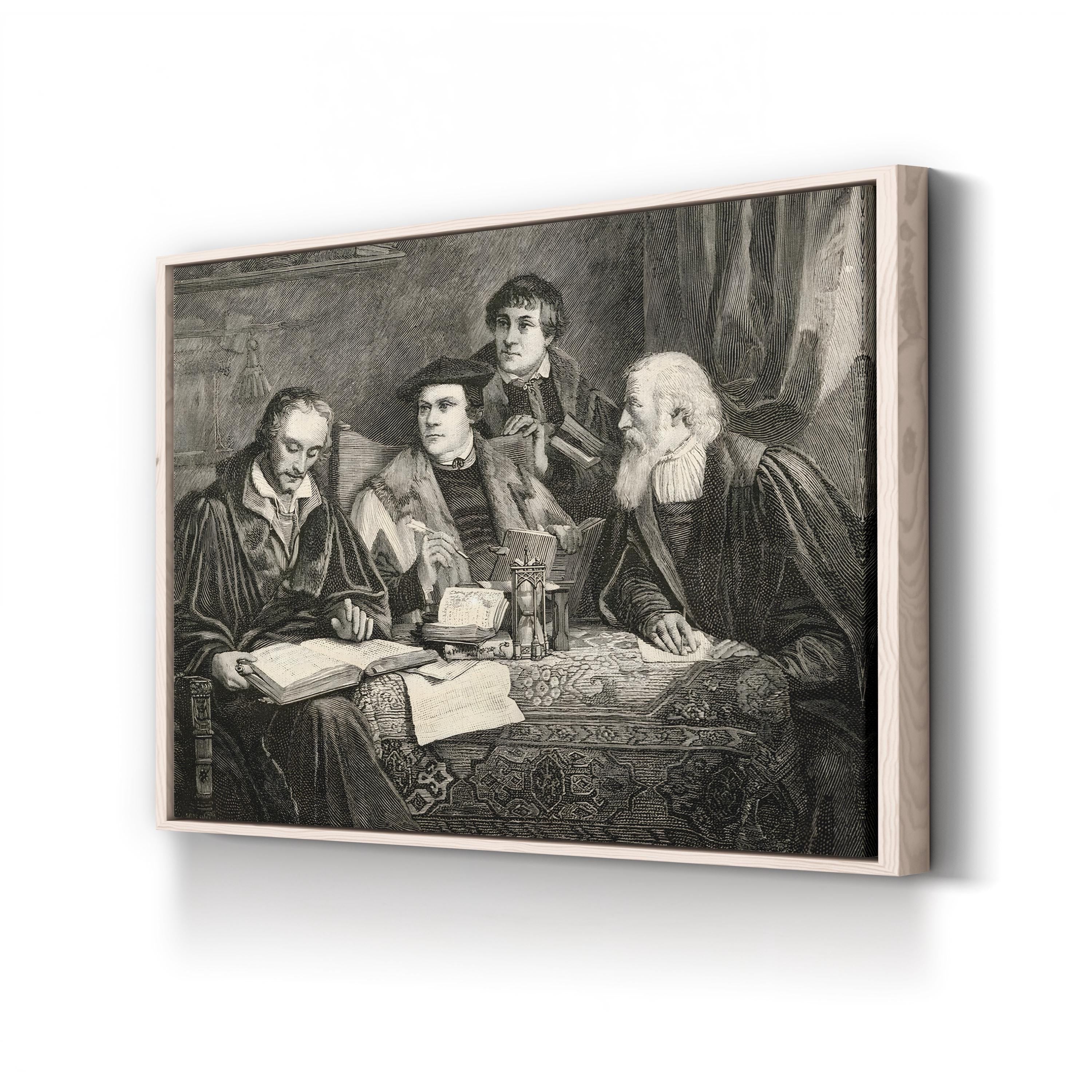 Martin Luther, Philipp Melancthon, Johann Bugenhagen, and Caspar Cruciger Wall Art P. A. LaBouchere