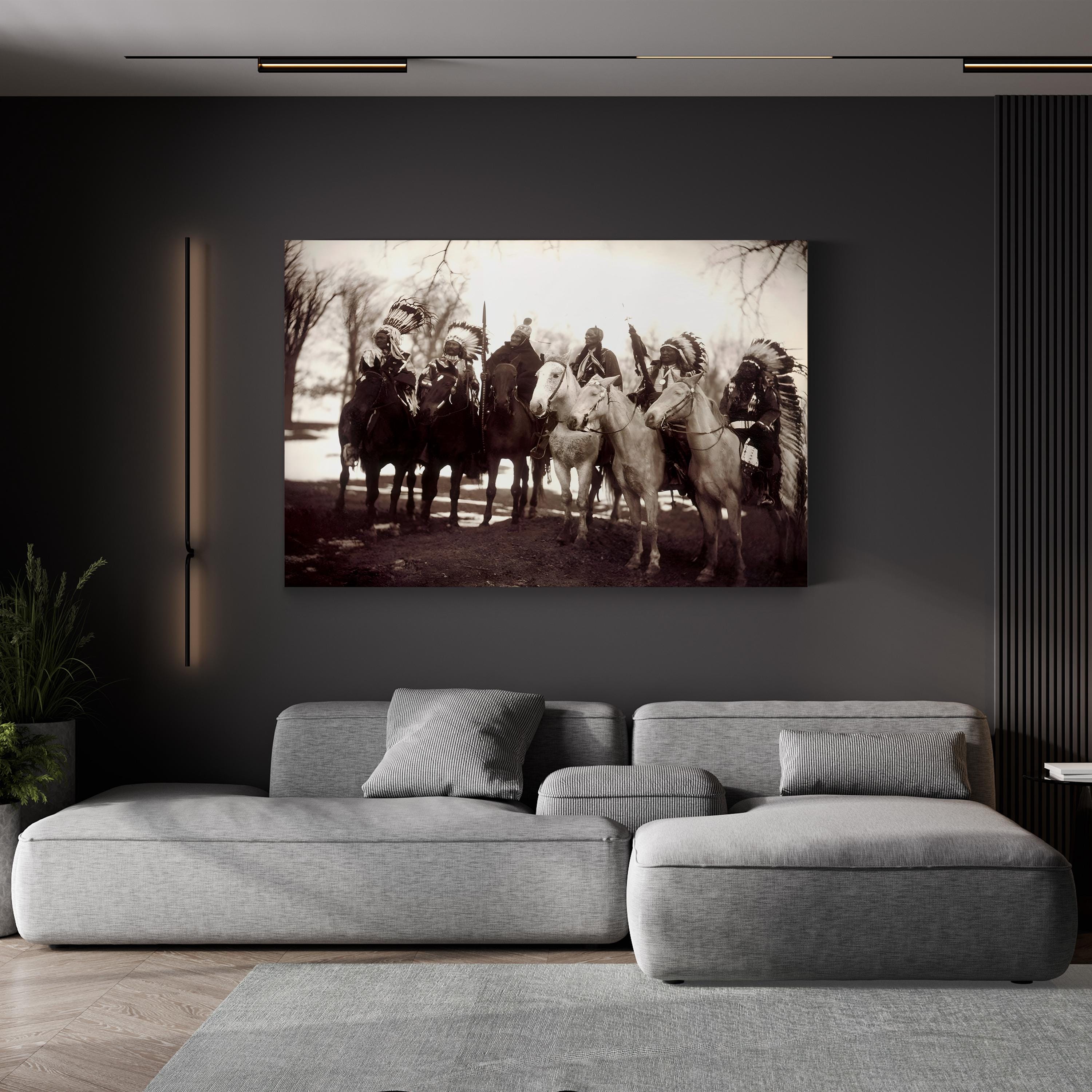 Native American Chiefs, c.1900 – Edward S. Curtis Vintage Photographic Wall Art