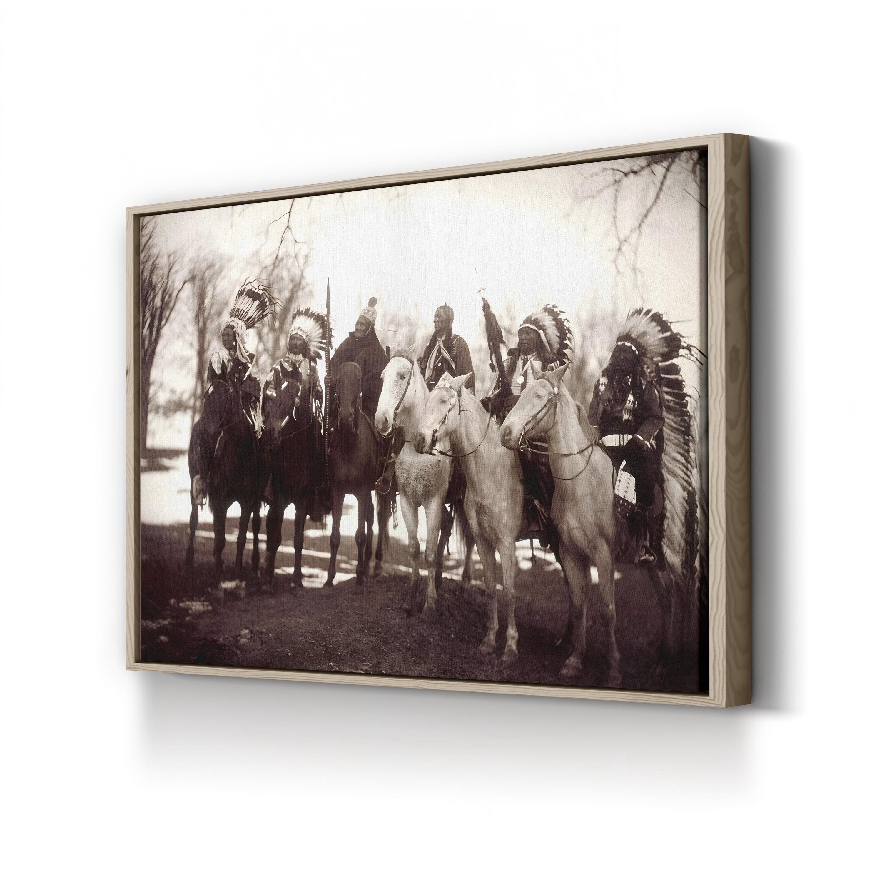 Native American Chiefs, c.1900 – Edward S. Curtis Vintage Photographic Wall Art