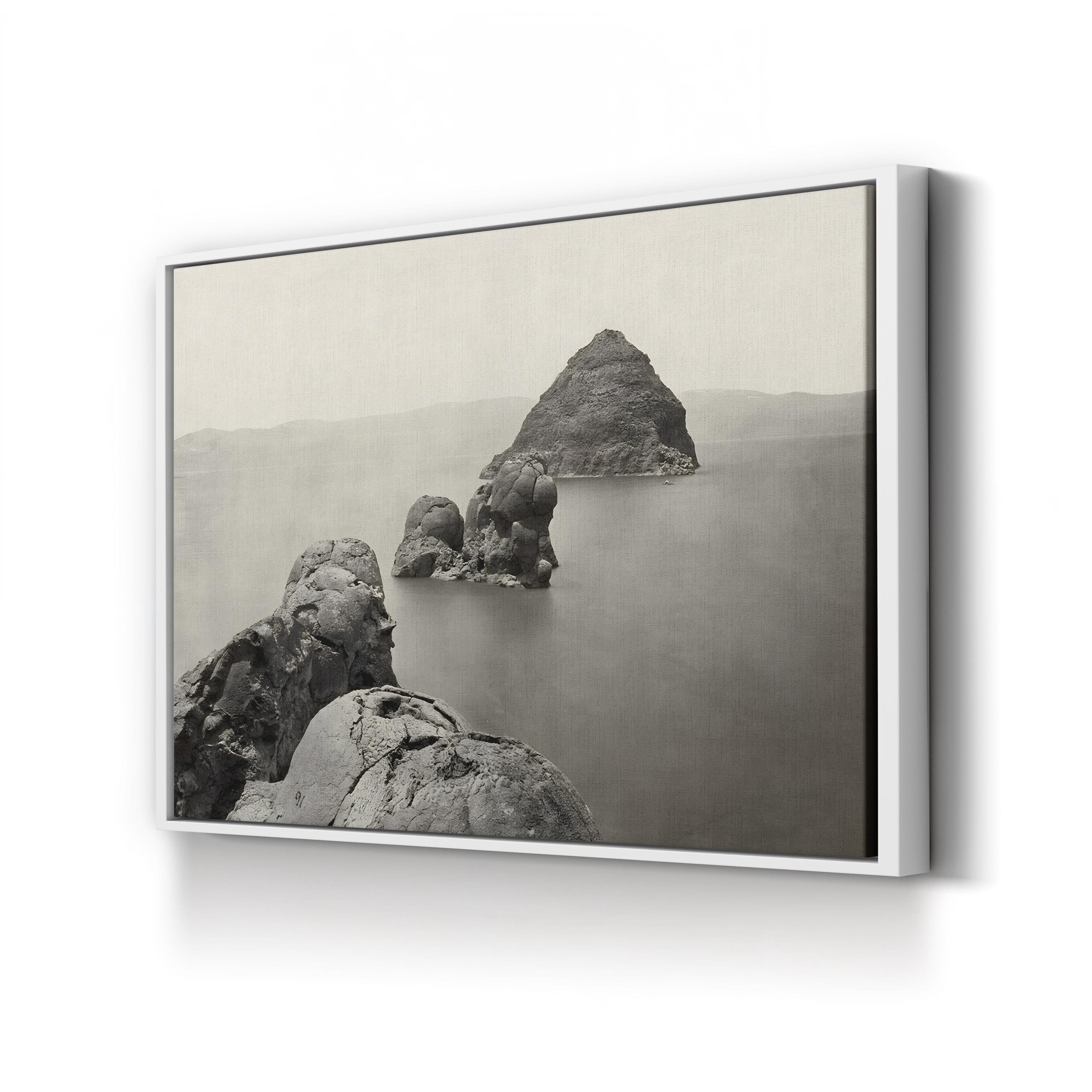 Nevada, Pyramid Lake Wall Art – Timothy O’Sullivan 1867 Black and White Landscape Photograph
