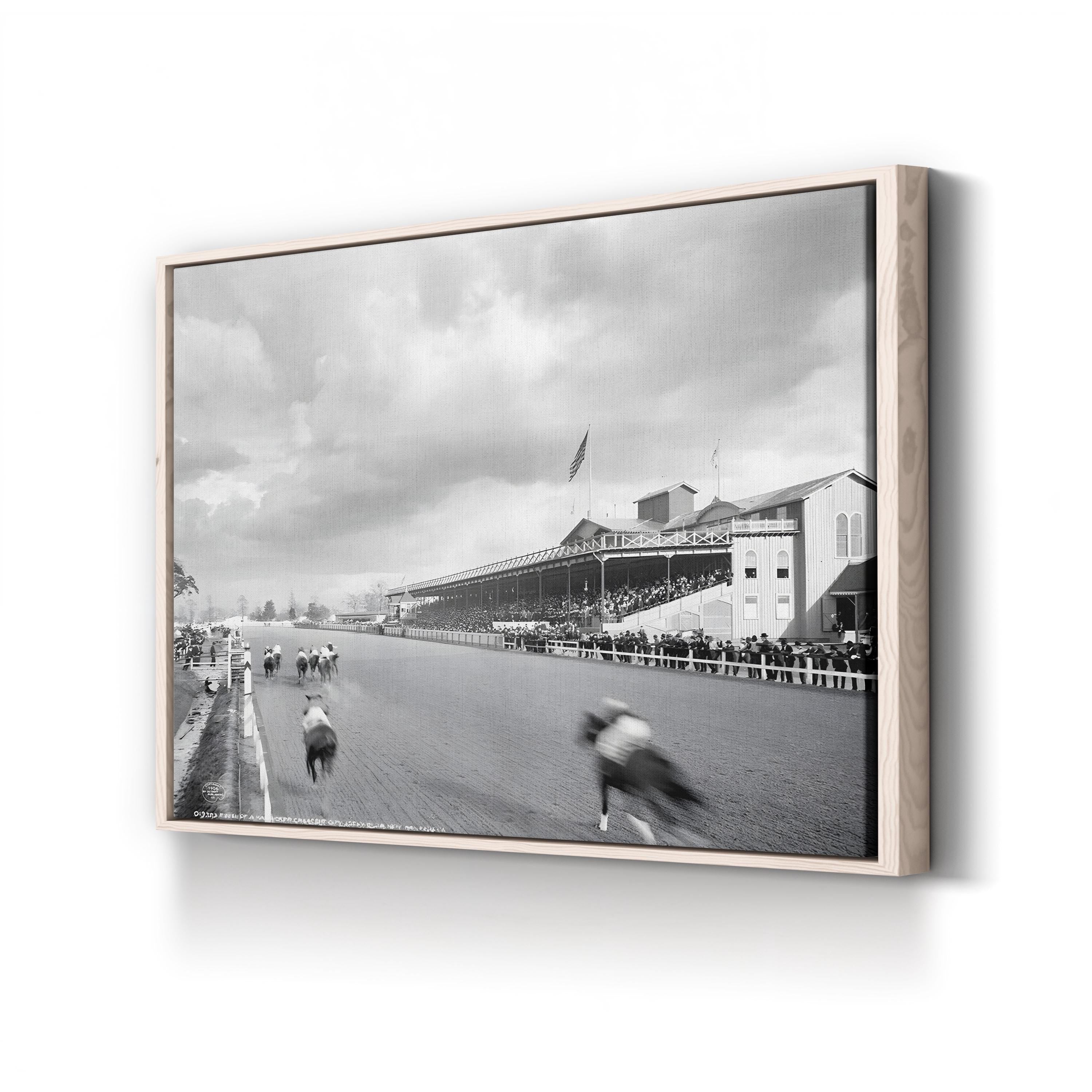 New Orleans Horse Race, c.1906 – Vintage Photography Wall Art | Equestrian Canvas Print