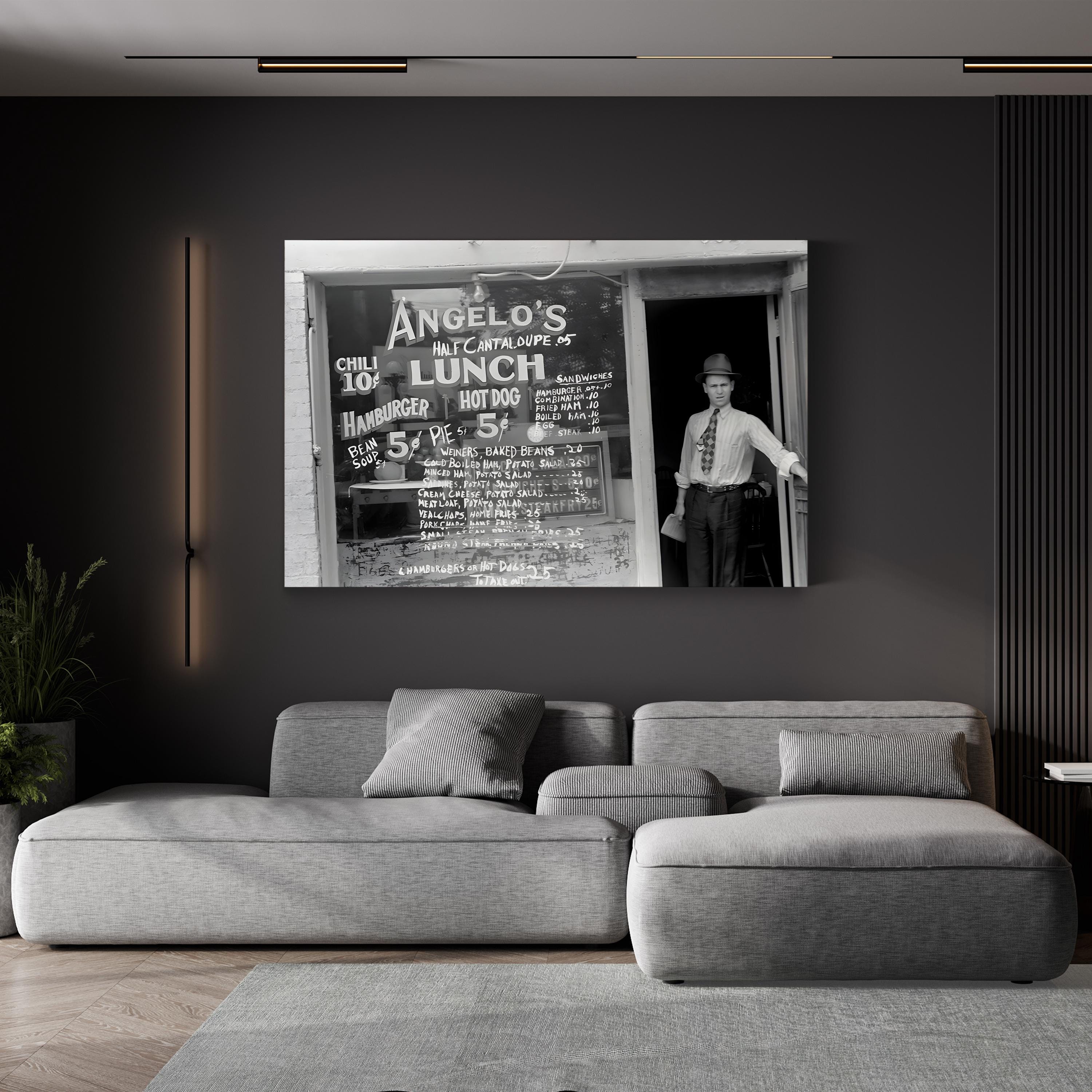 1938 Downtown Columbus, Ohio – Vintage Photography Wall Art | Black & White Cityscape Canvas Print