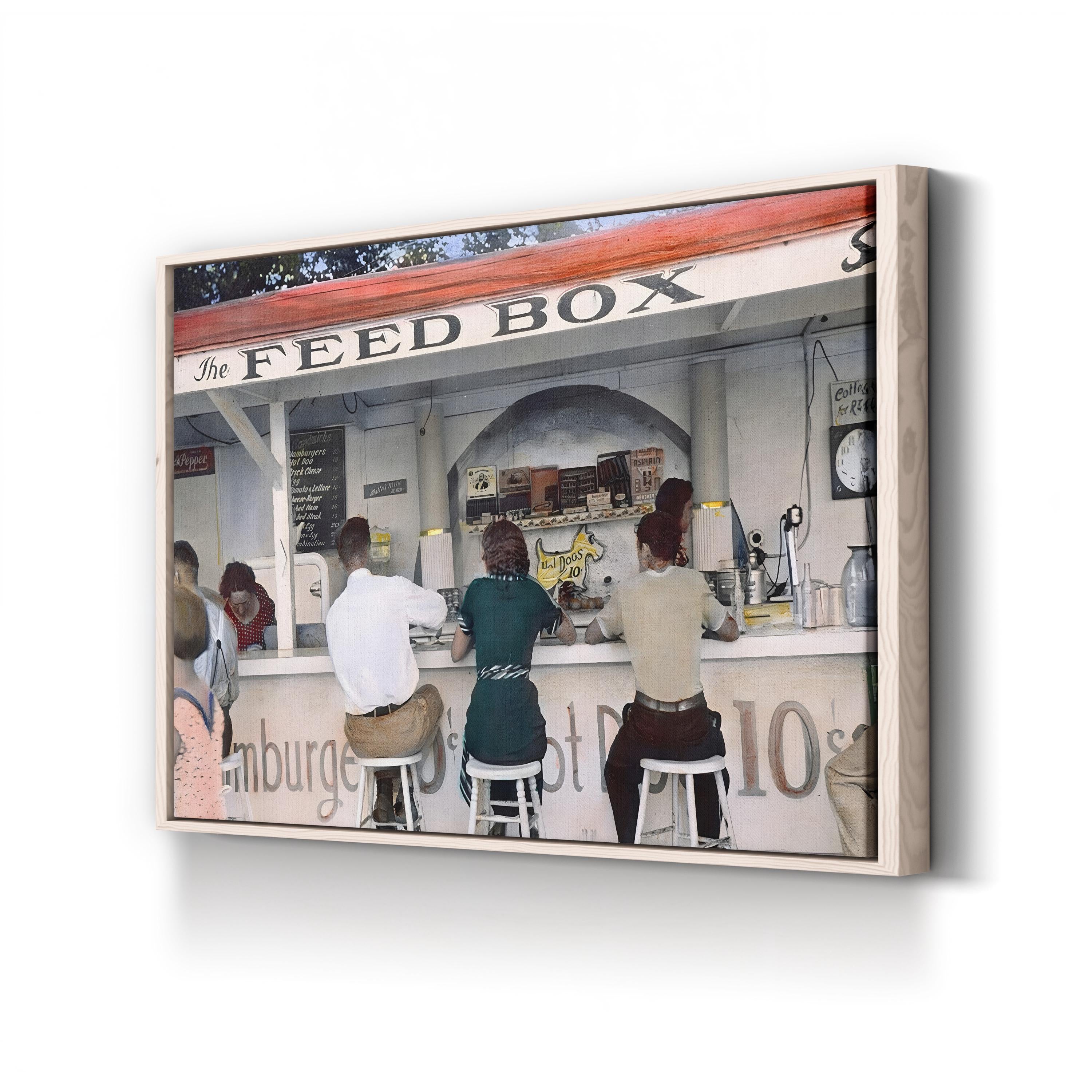 Ohio Luncheonette Diner, 1938 – Vintage Photography Wall Art | Retro Americana Canvas Print