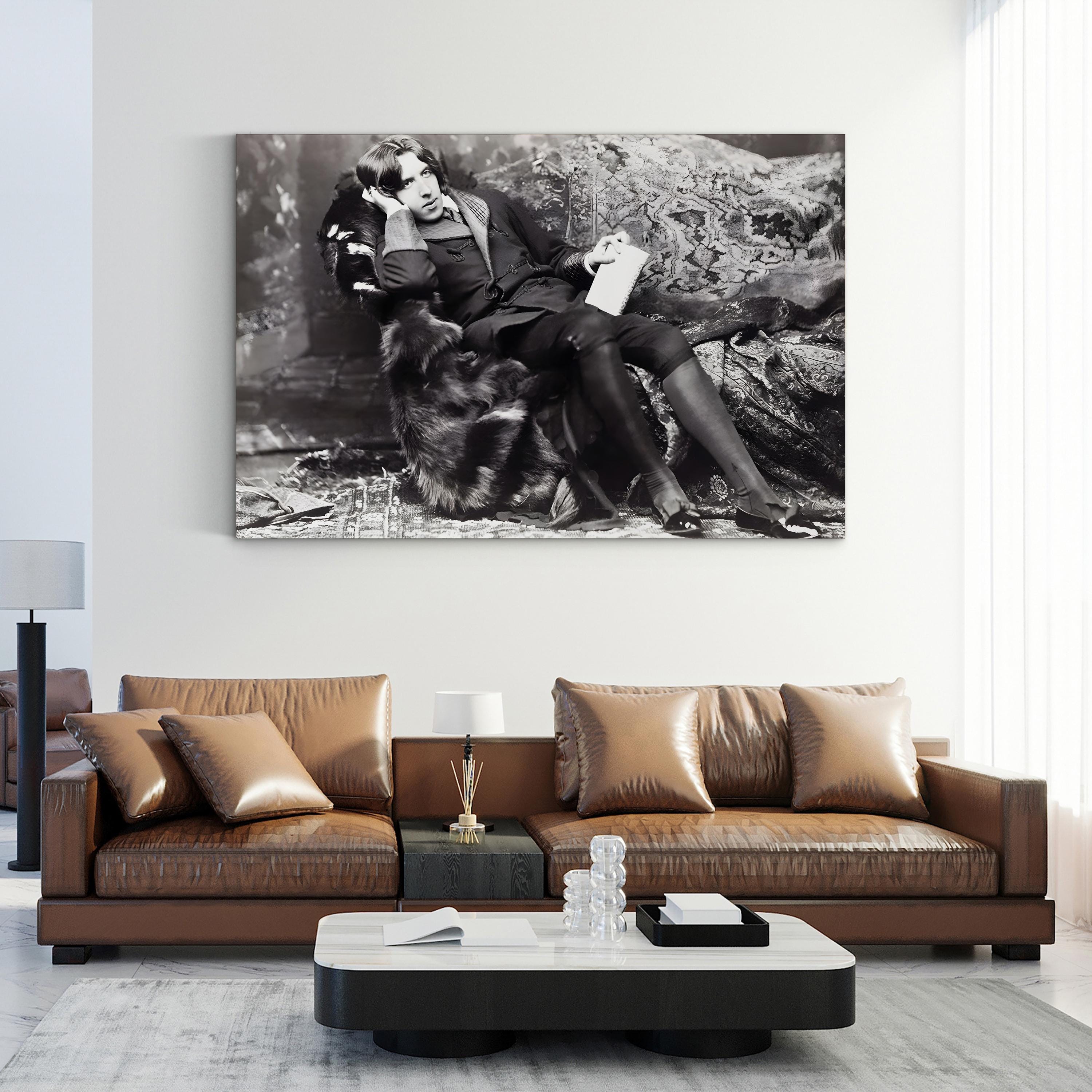 Oscar Wilde – Black and White Portrait Wall Art by Napoleon Sarony
