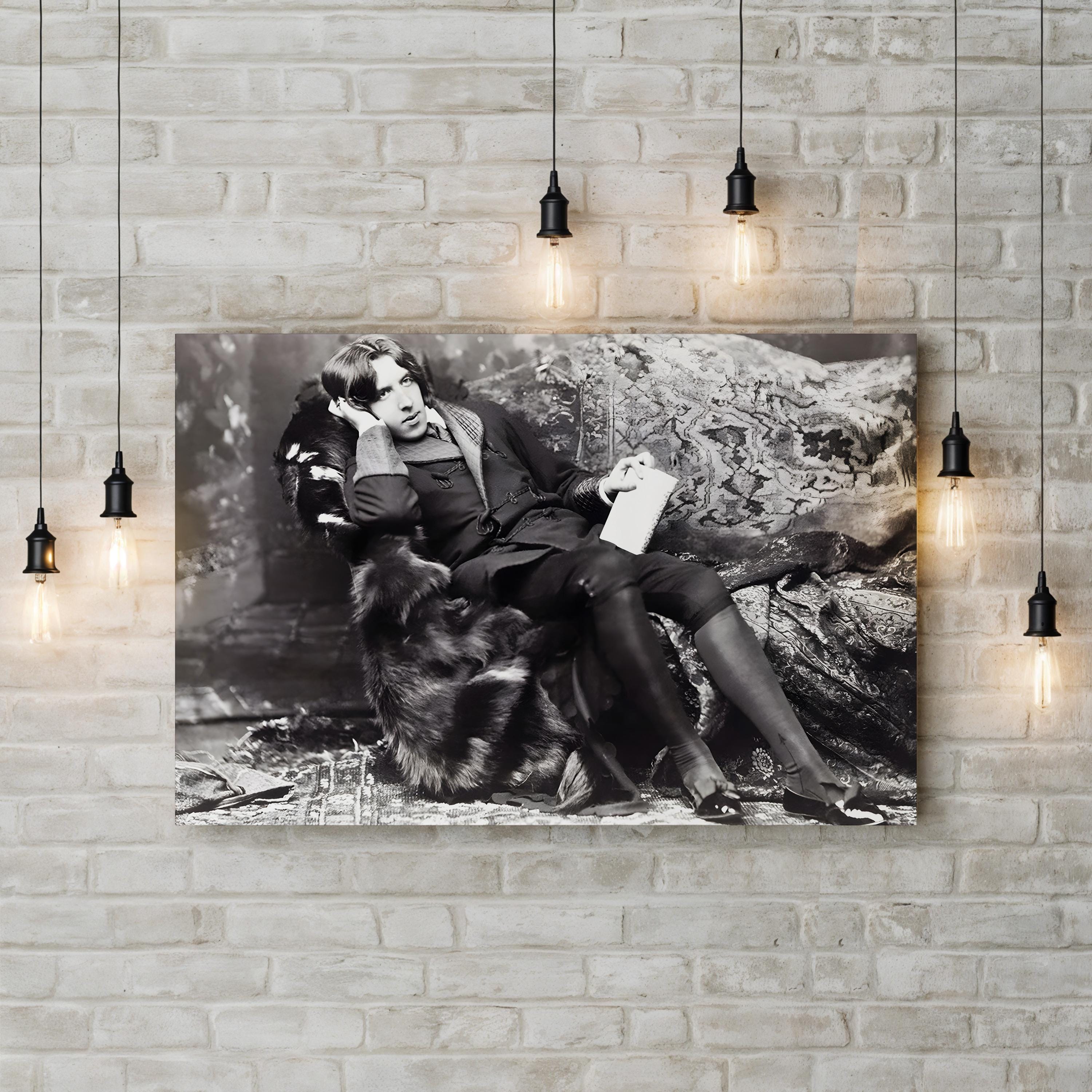 Oscar Wilde – Black and White Portrait Wall Art by Napoleon Sarony