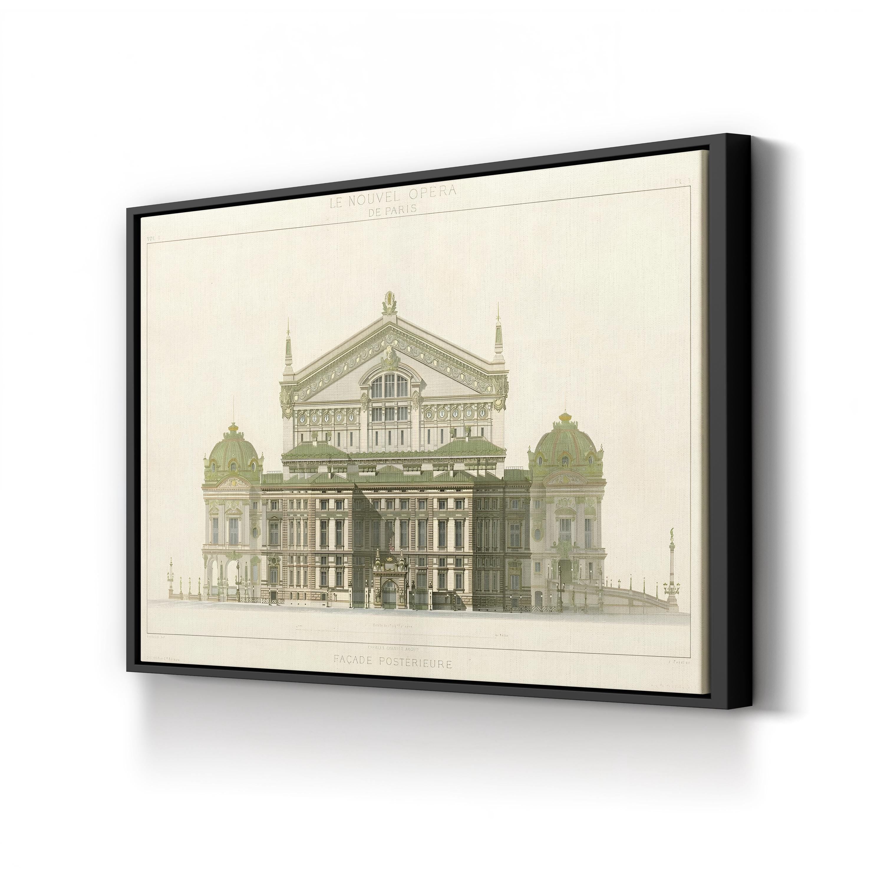 Paris Opera House I – Classical Architectural Wall Art by Duchampt
