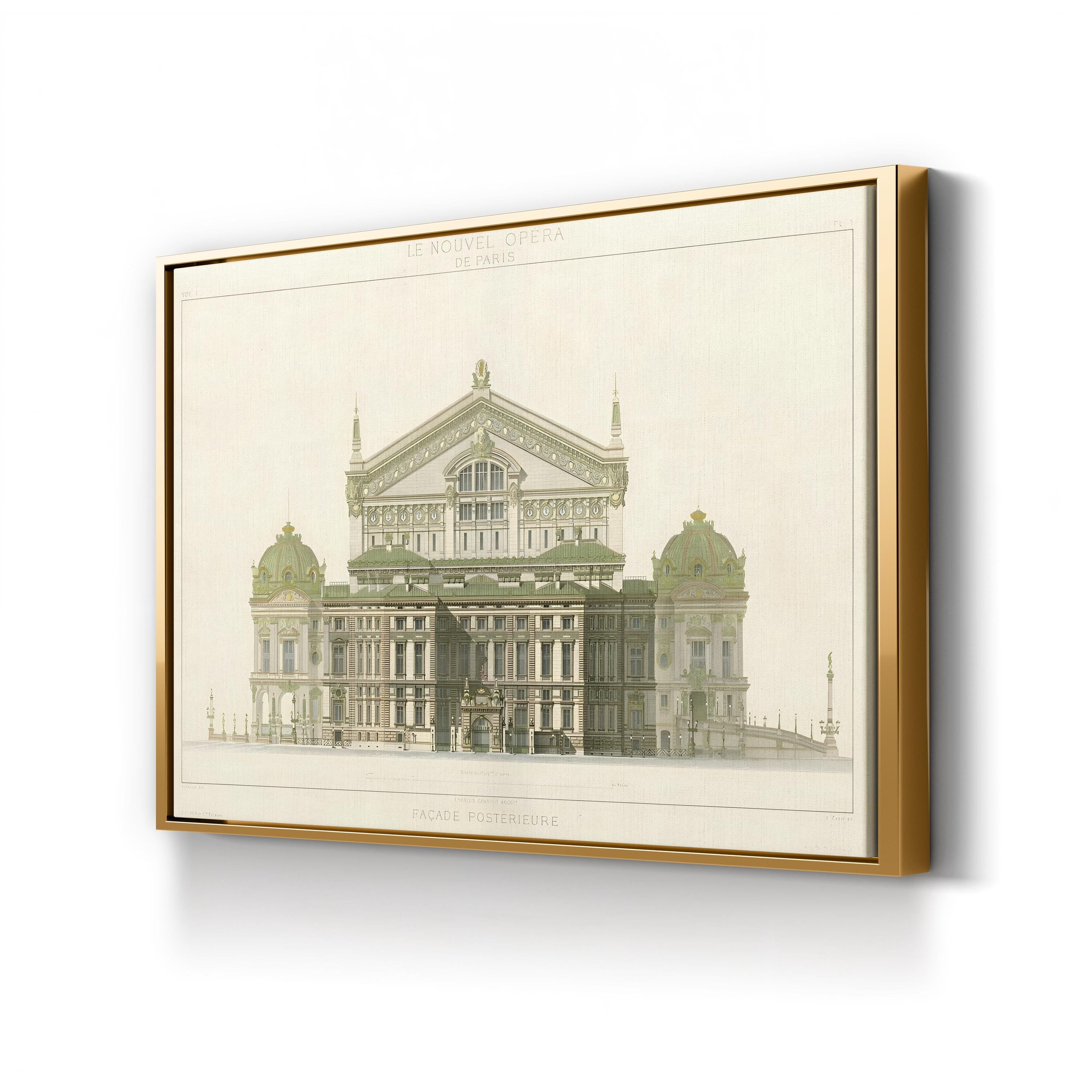 Paris Opera House I – Classical Architectural Wall Art by Duchampt