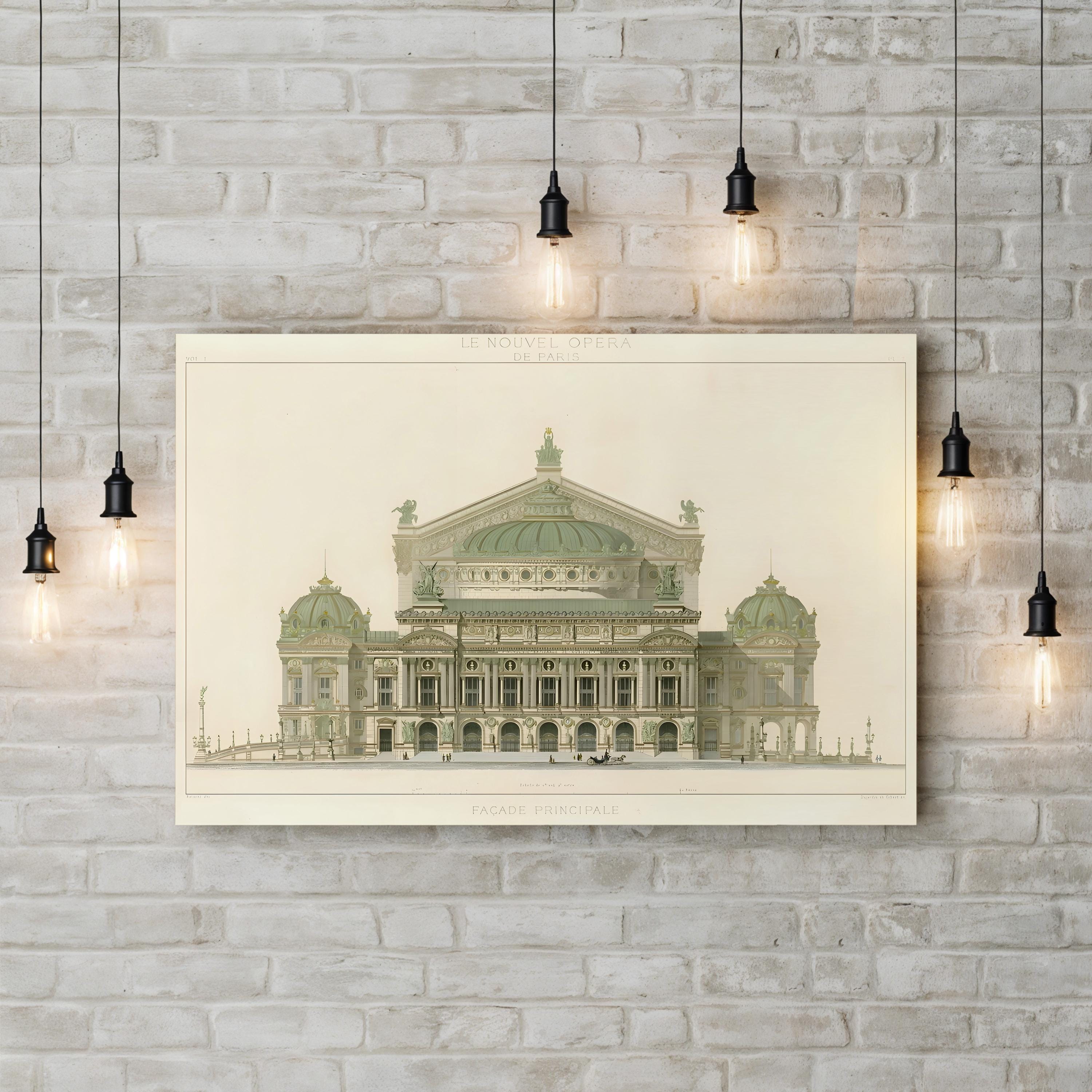 Paris Opera House II – Classical French Architectural Wall Art by Duchampt