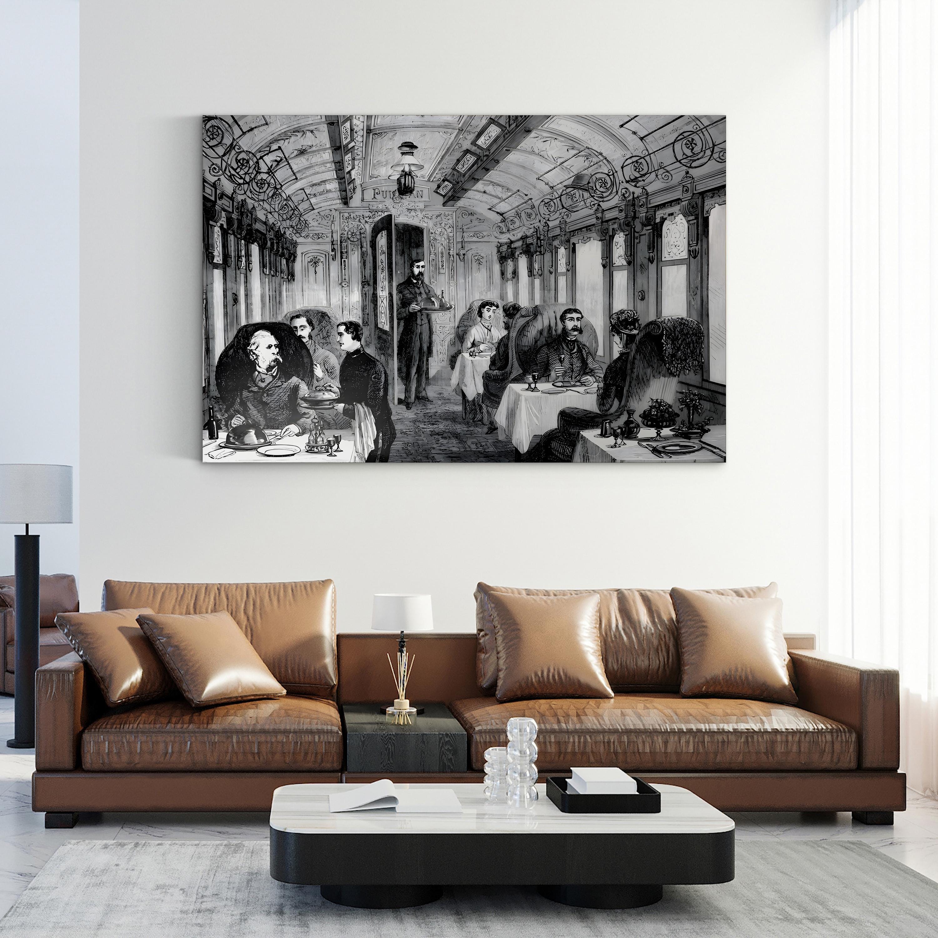 Great Northern Railway – Period Illustration Wall Art | 19th-Century Train Canvas Print