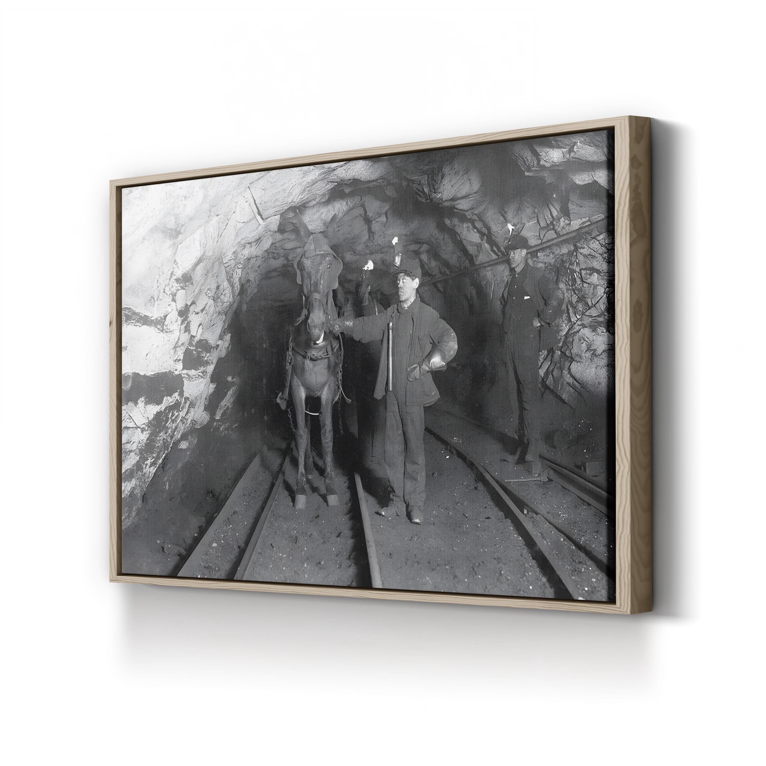 Pennsylvania Coal Mine, Early 1900s – Vintage Photography Wall Art | Industrial Canvas Print