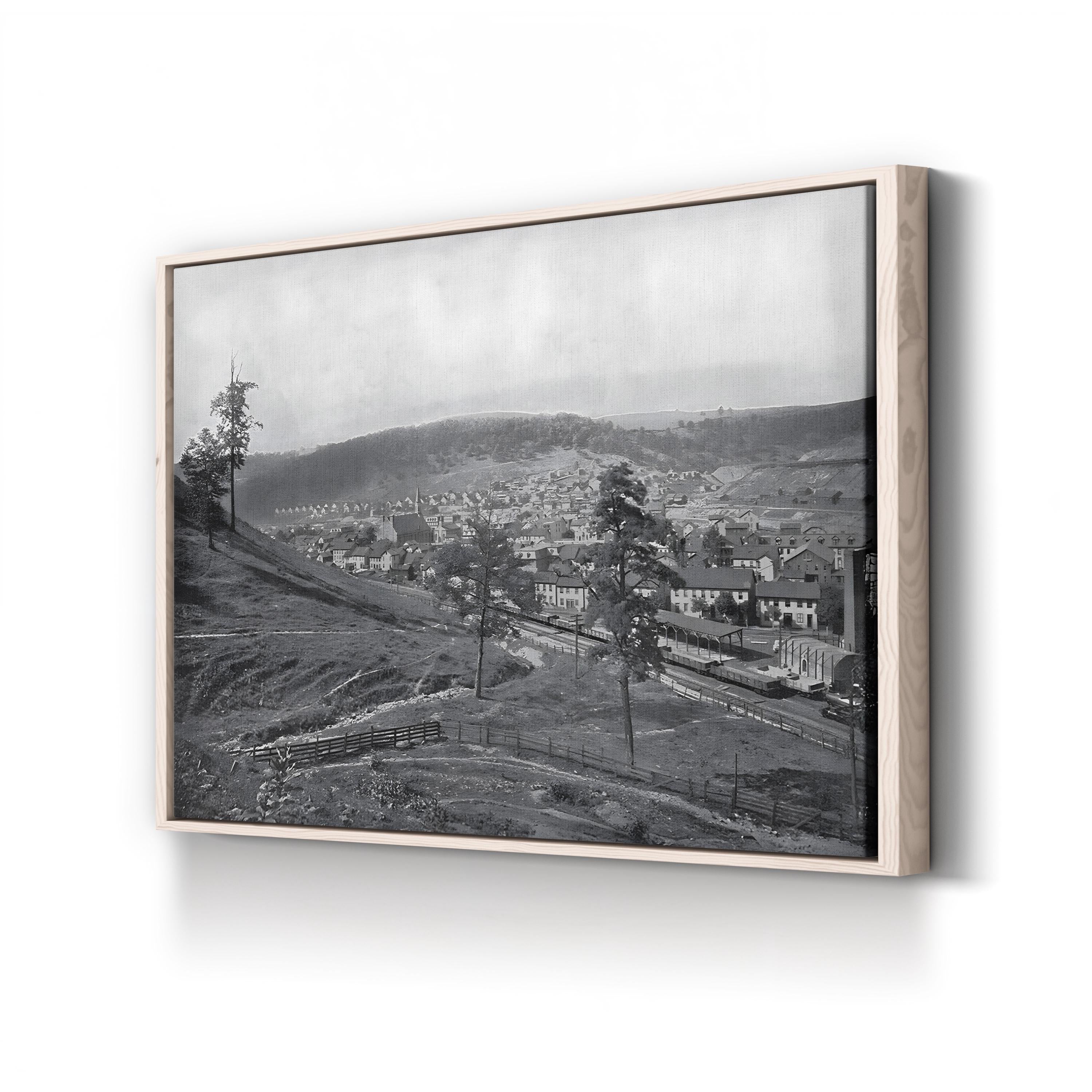 Pennsylvania, Johnstown, c.1890 Wall Art | Early American Town Landscape Photography
