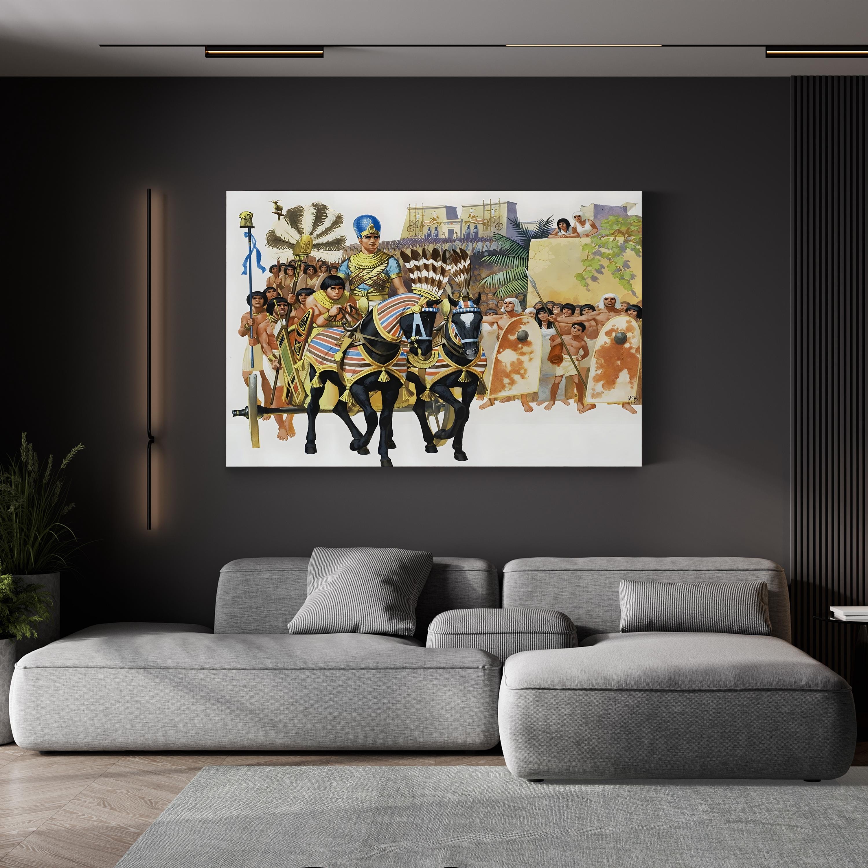 Red Bird Wall Art by Angus McBride – Vintage Illustrated Scene Print