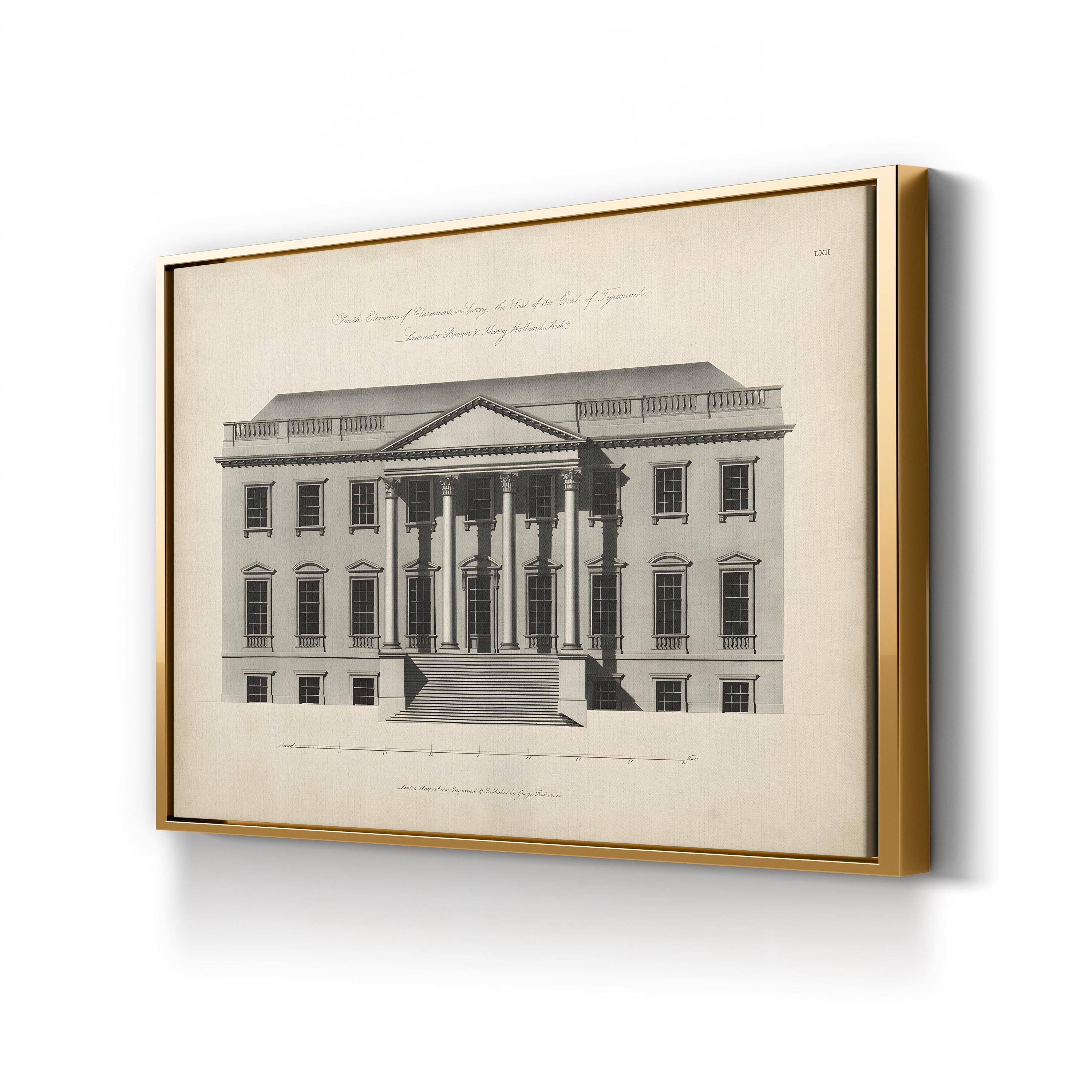 Richardson Architecture Print: Elegant Black and White Vintage Wall Art