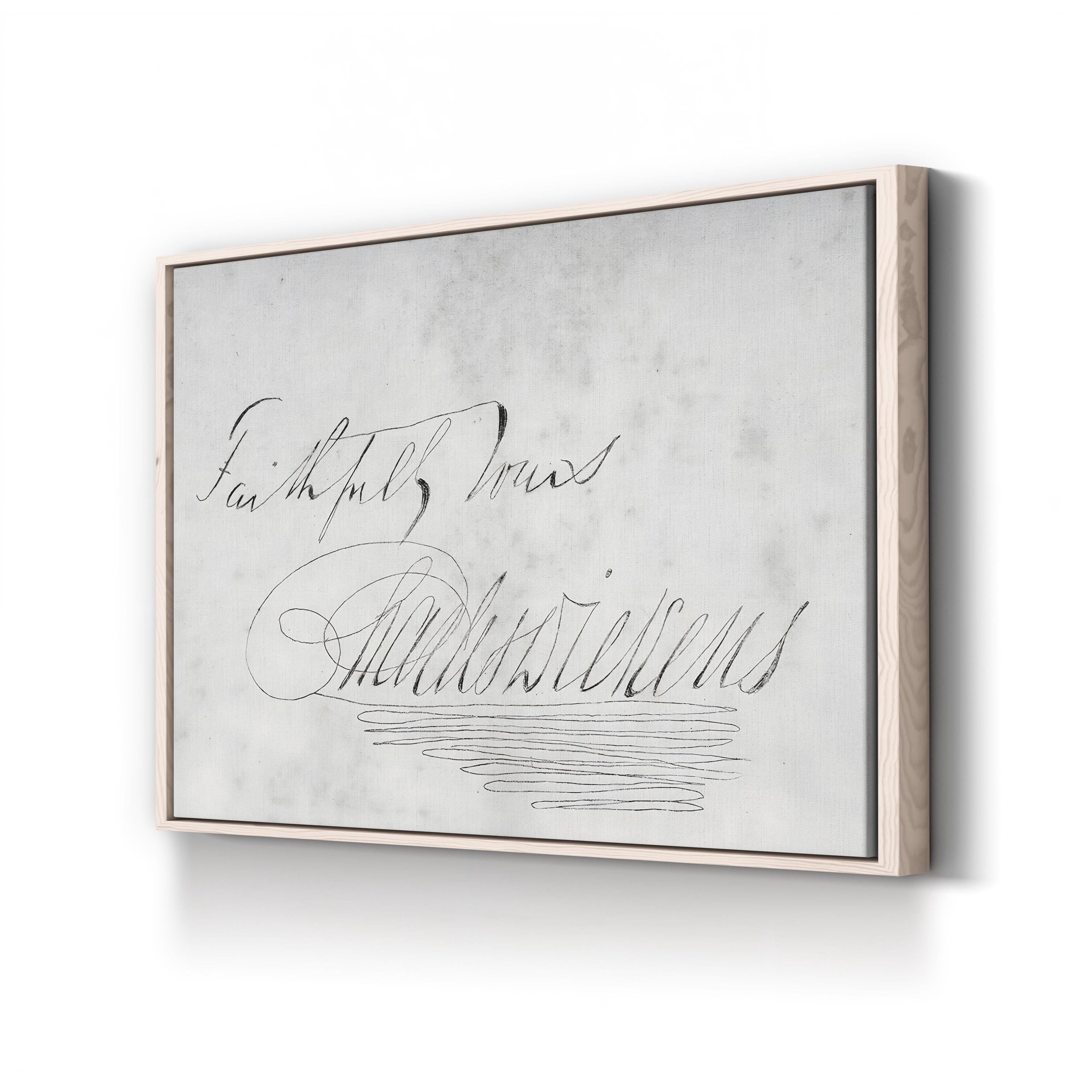 Signature of Charles Dickens, 1812–1870 from Bleak House Wall Art | Victorian Literary Manuscript Print
