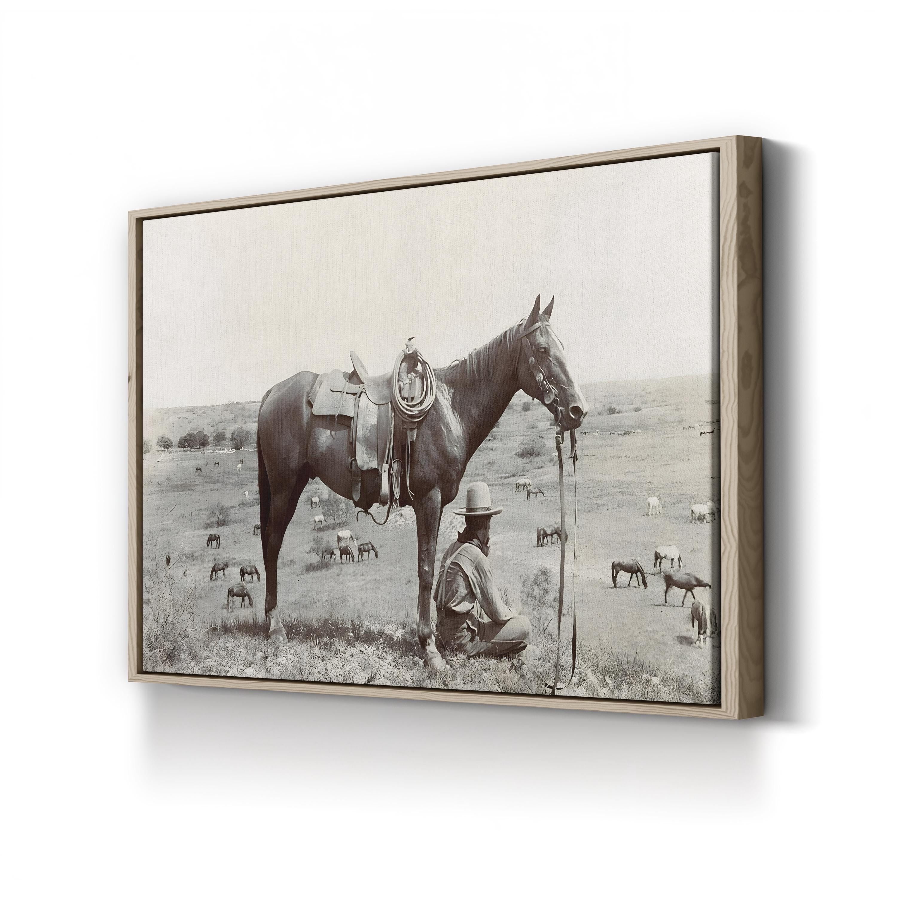 Vintage Texas Cowboy, 1910 – Vintage Photography Wall Art | Western Canvas Print