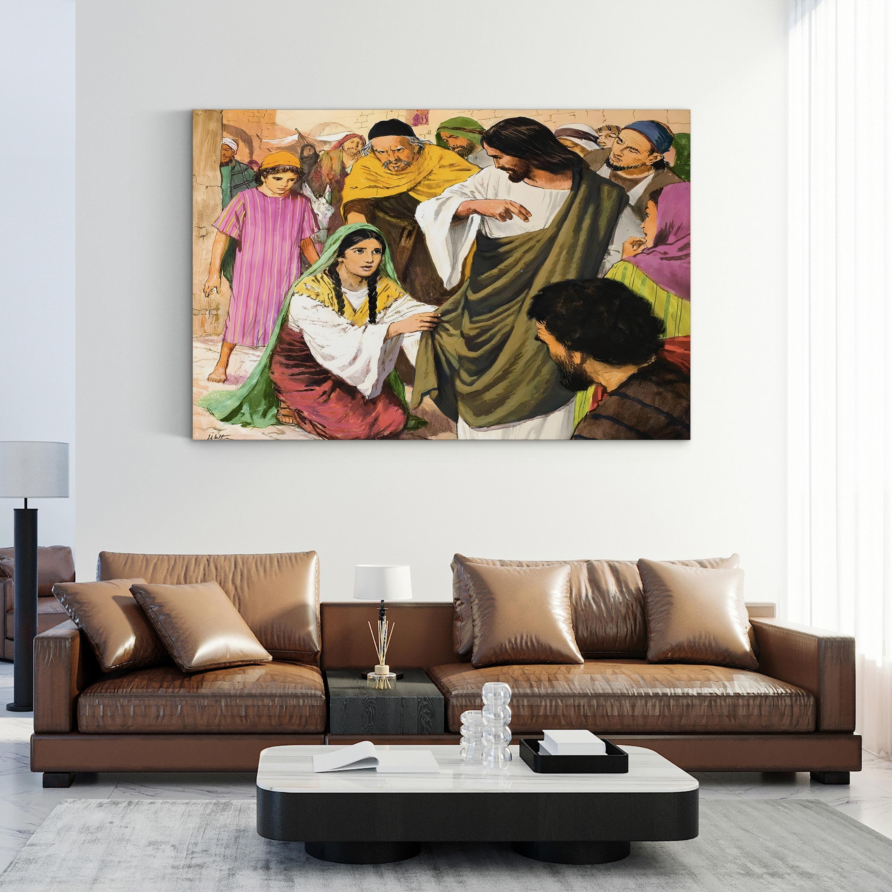 The Amazing Love of Jesus by Clive Uptton – Vintage Christian Illustration Wall Art
