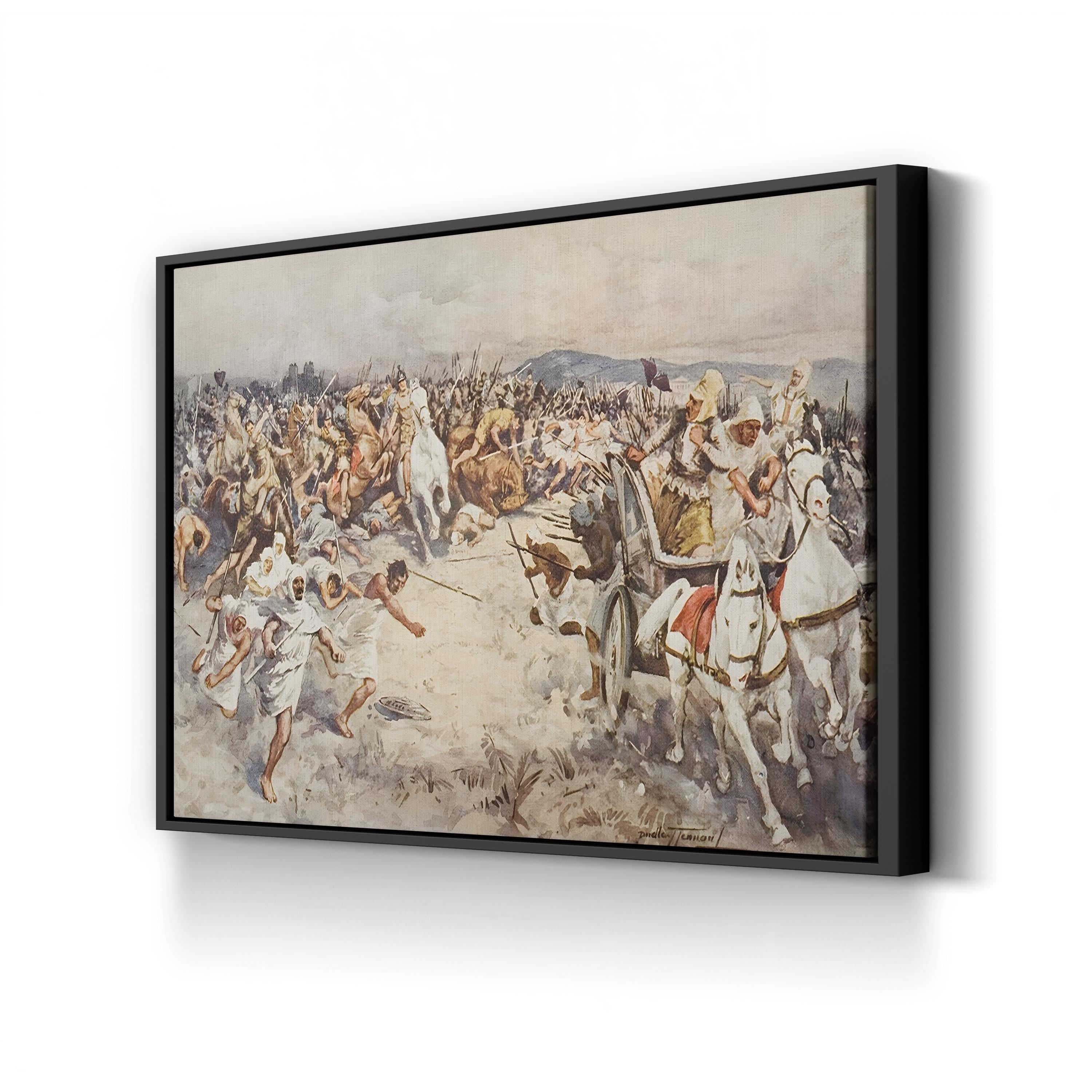 The Battle of Issus Wall Art by Dudley Tennant