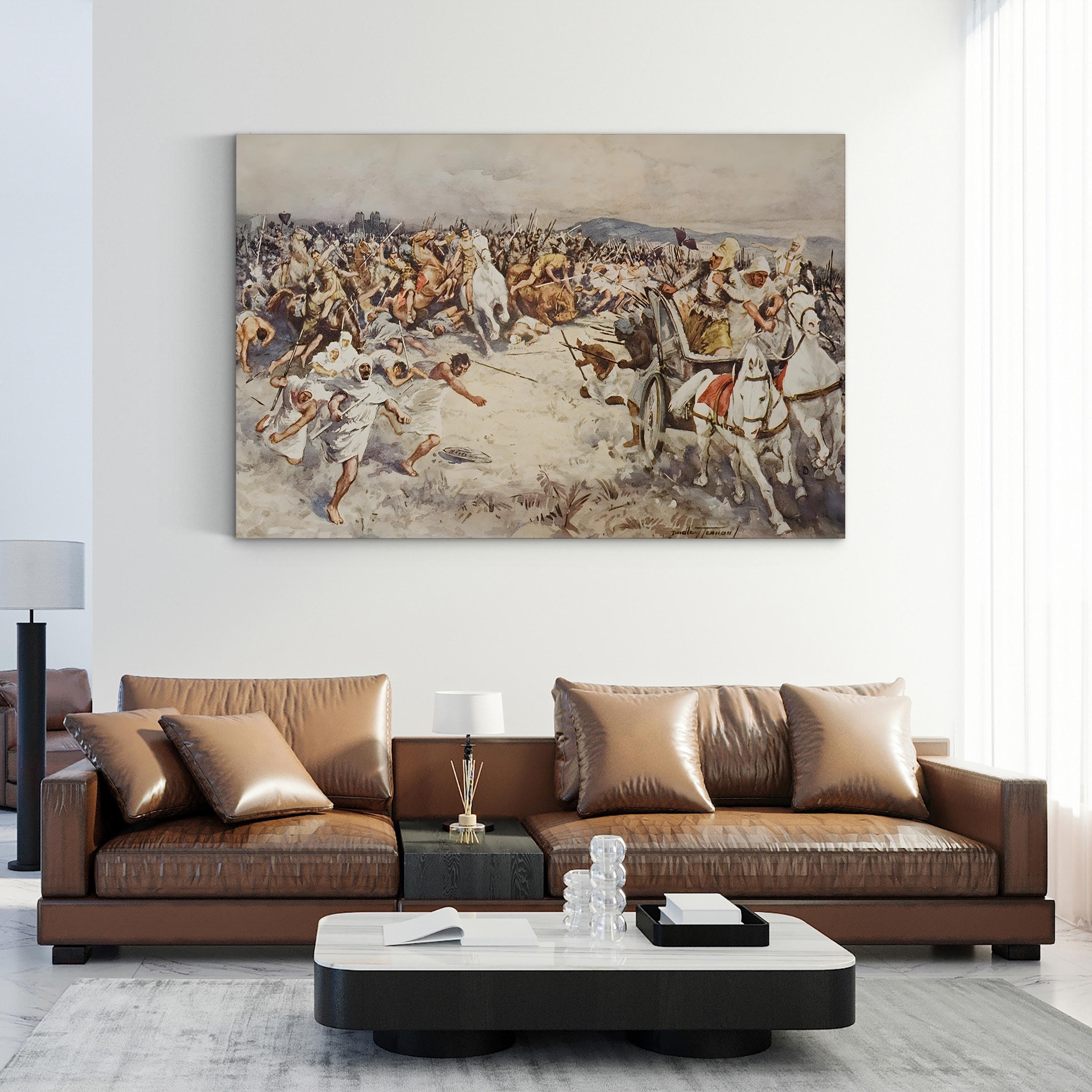 The Battle of Issus Wall Art by Dudley Tennant
