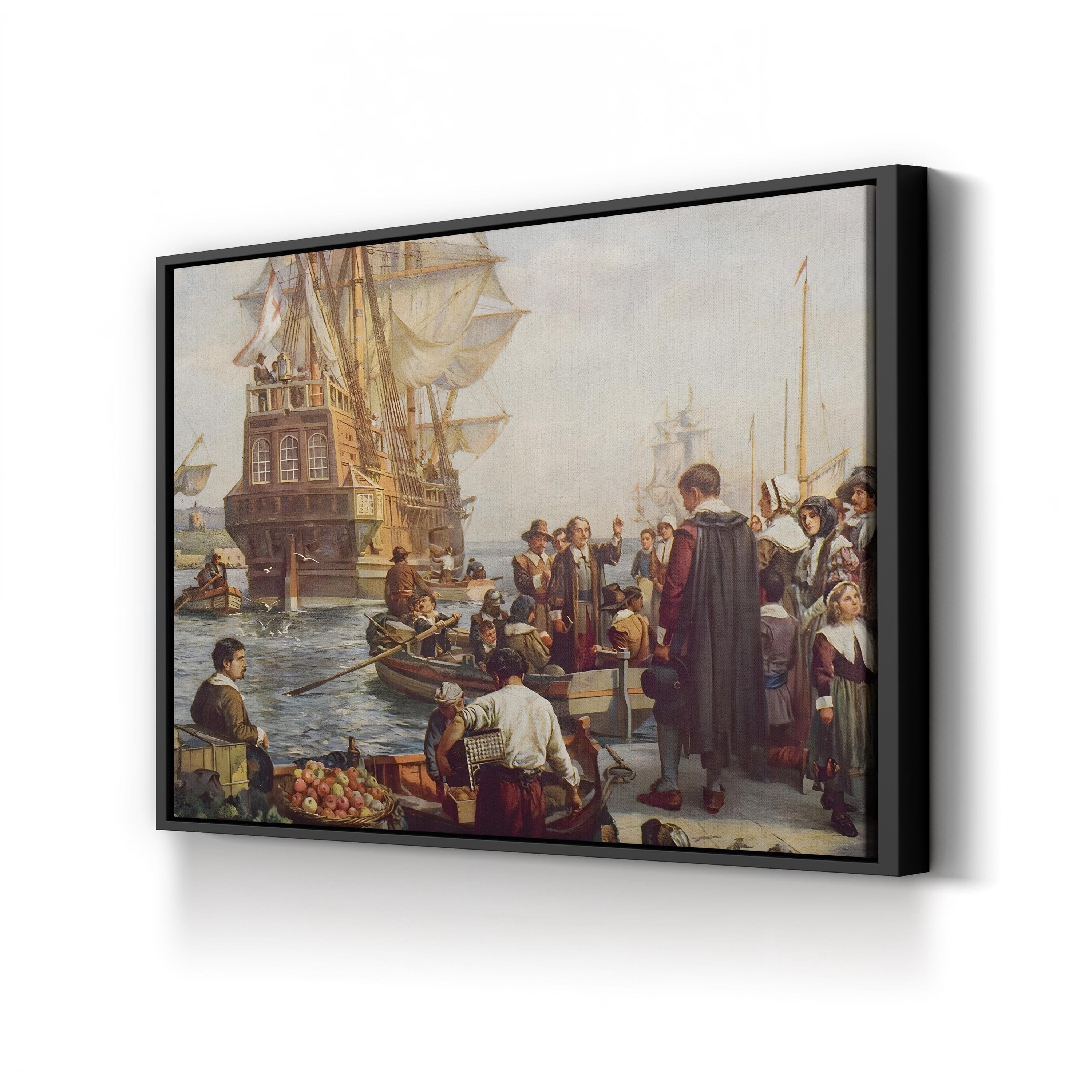 Maritime in 1620 the Historic The Departure of the Pilgrim Fathers