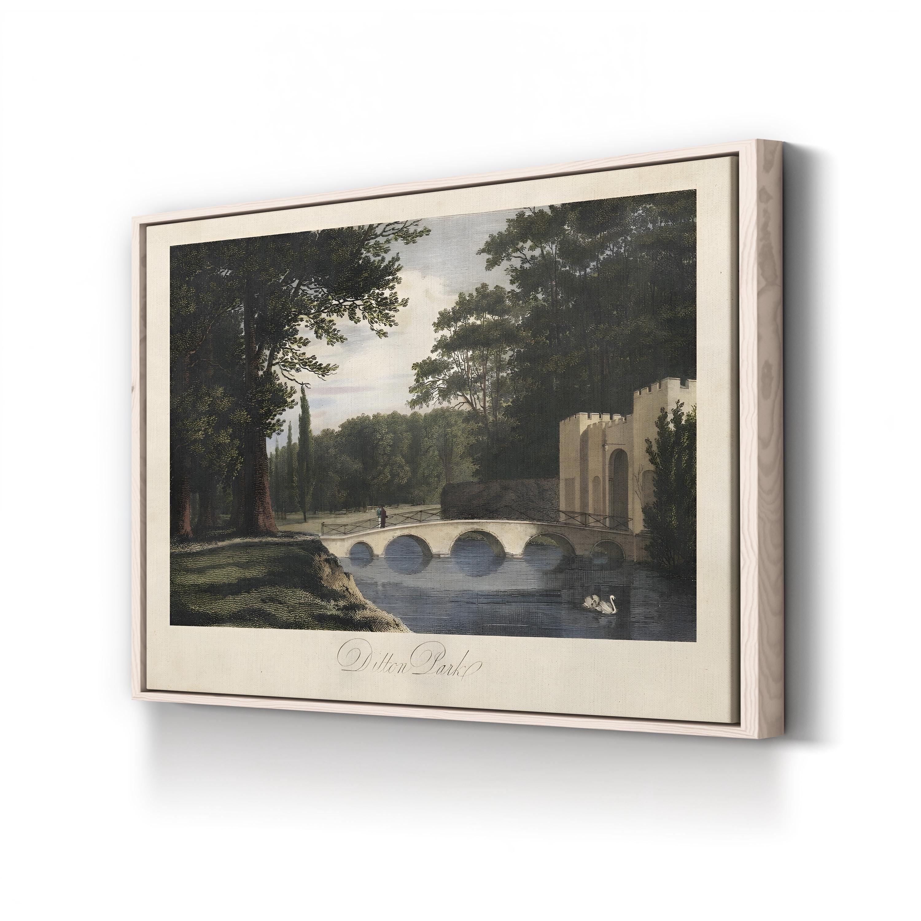 The English Countryside II Wall Art by James Hakewill: Antique British Landscape Canvas Print