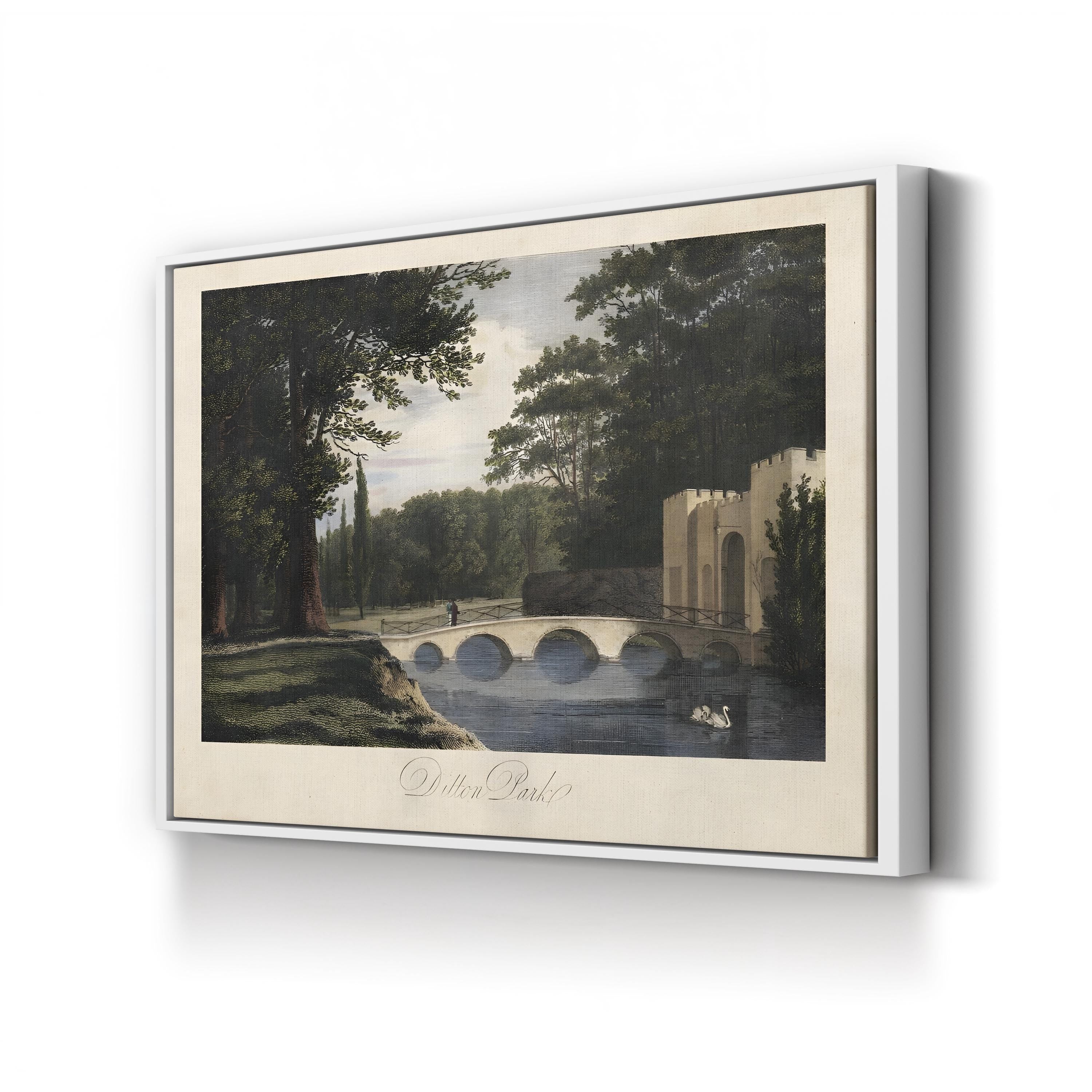 The English Countryside II Wall Art by James Hakewill: Antique British Landscape Canvas Print