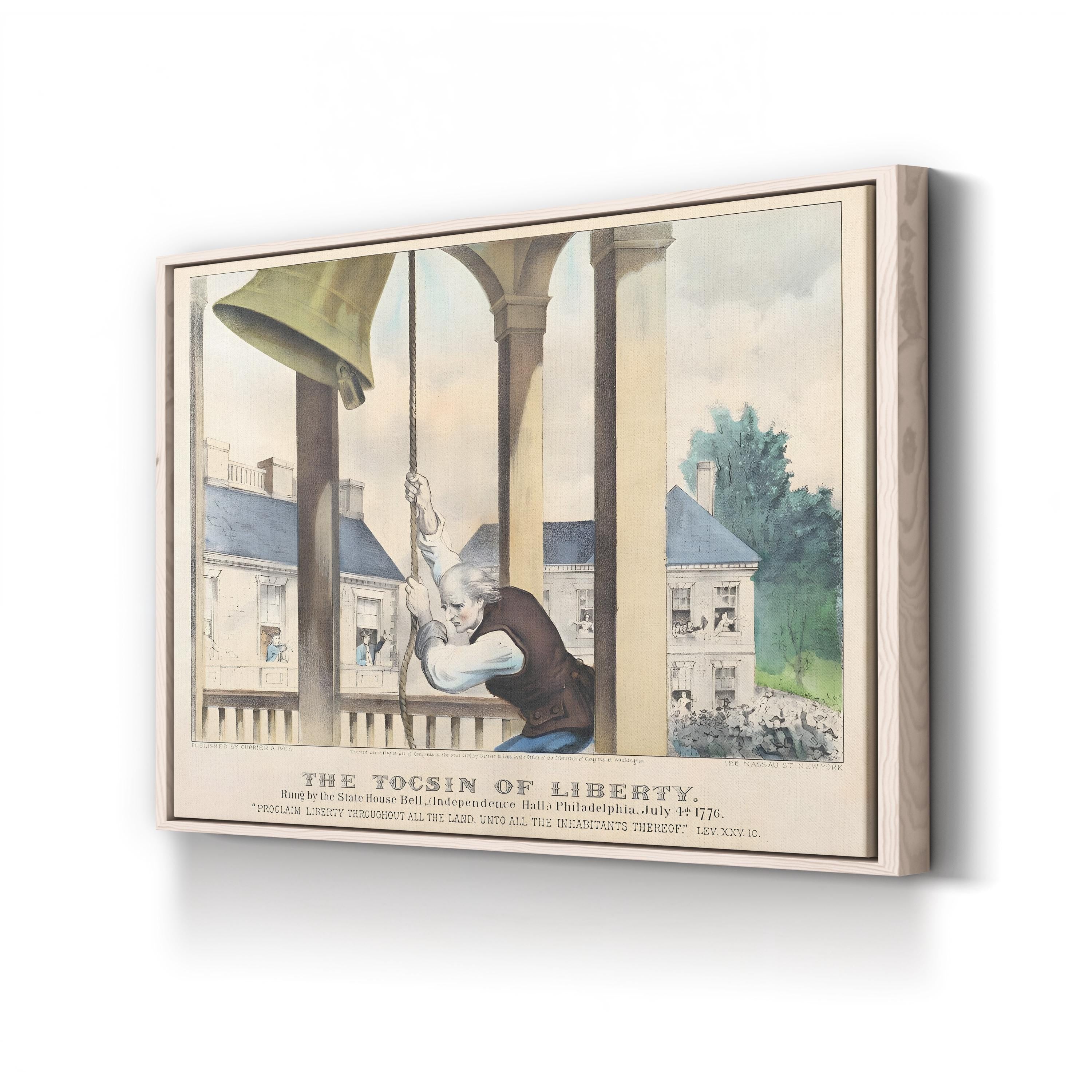 The Tocsin of Liberty 1776 – Currier & Ives Wall Art | Vintage Patriotic Canvas Print