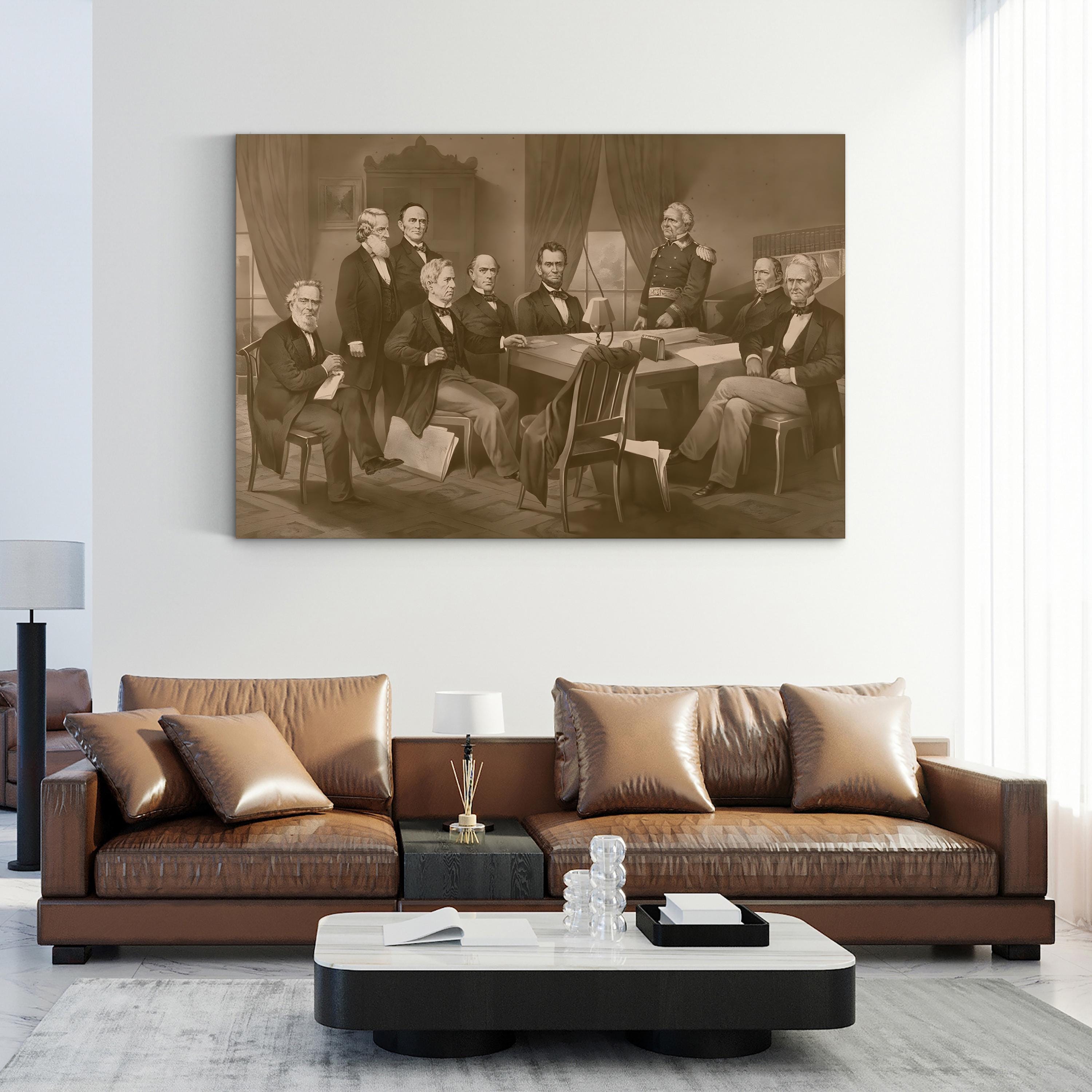 Abraham Lincoln and Cabinet Civil War Wall Art