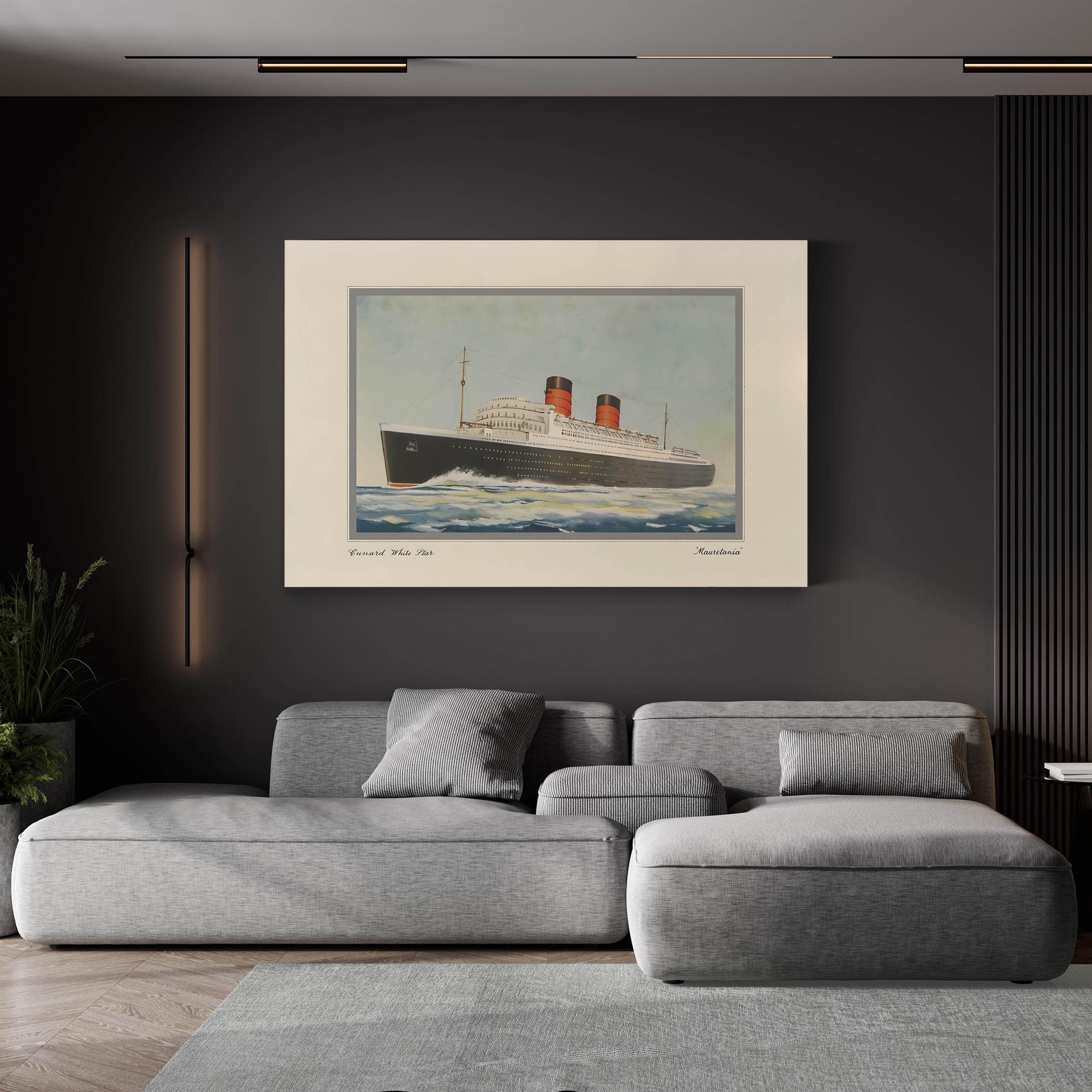 RMS Mauretania Ocean Liner, 1939 canvas print in Gallery Canvas 1.50" frame