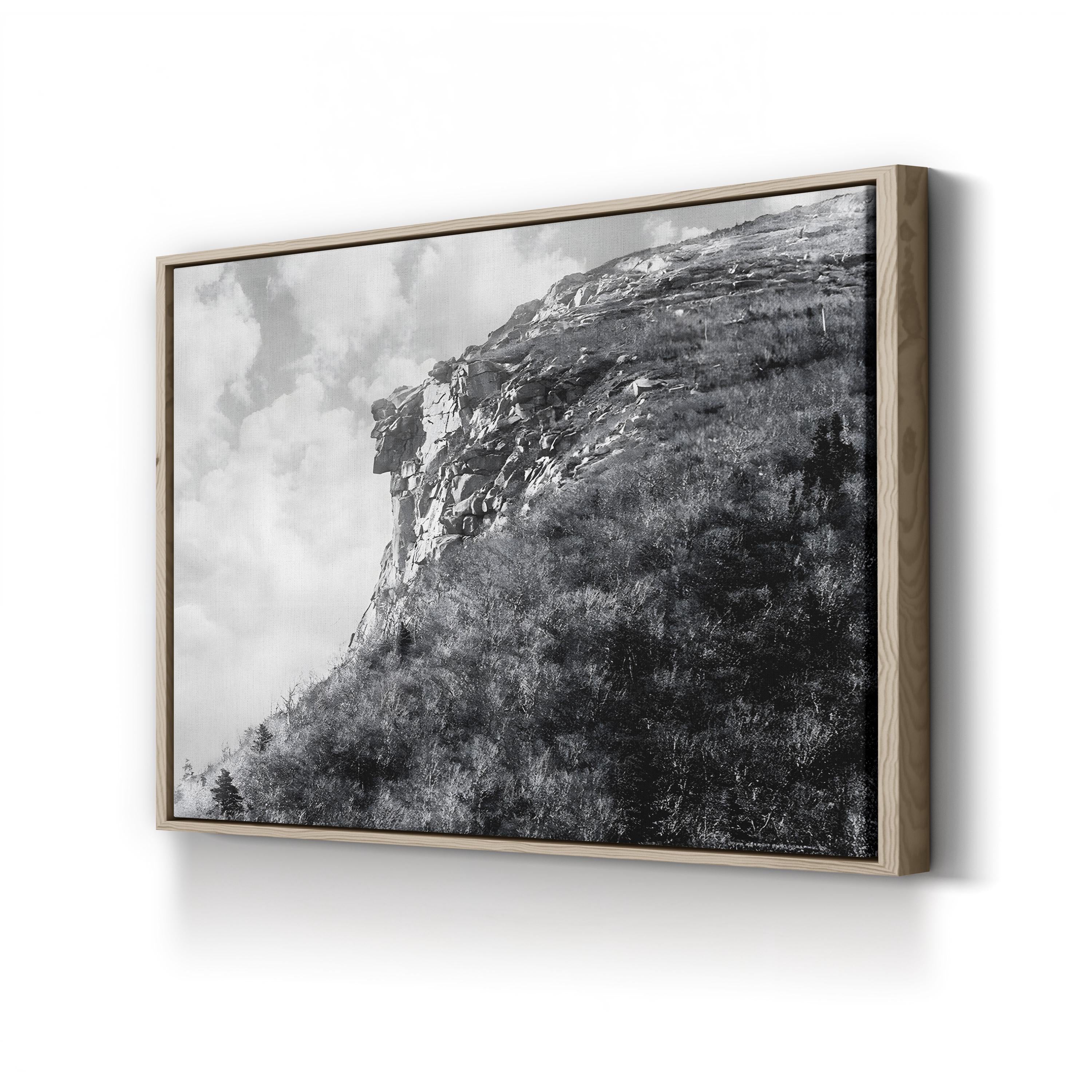 White Mountains New England – Vintage Photography Wall Art | Monochrome Canvas Print