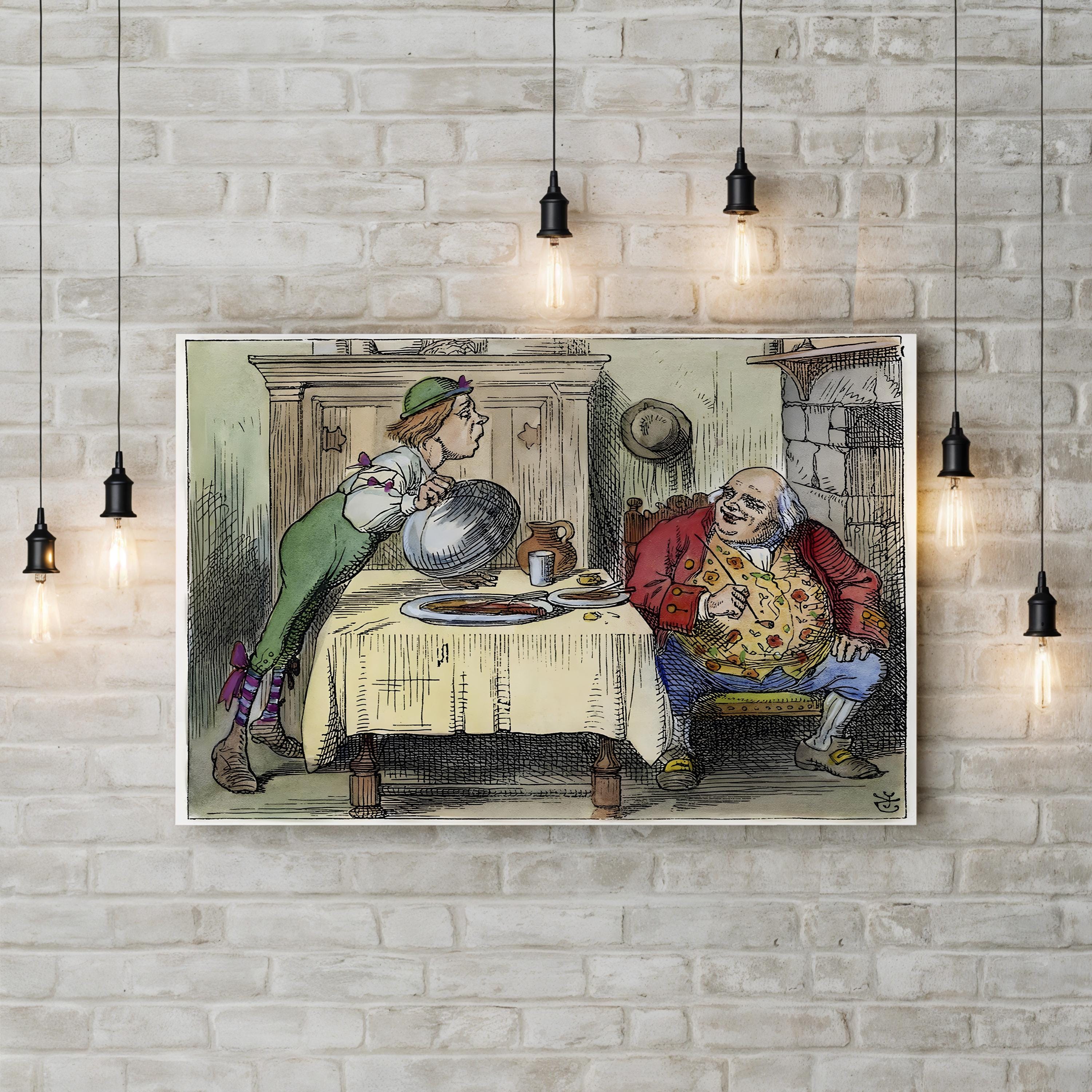 You Are Old, Father William, 1865 Wall Art by John Tenniel | Victorian Literary Illustration Canvas