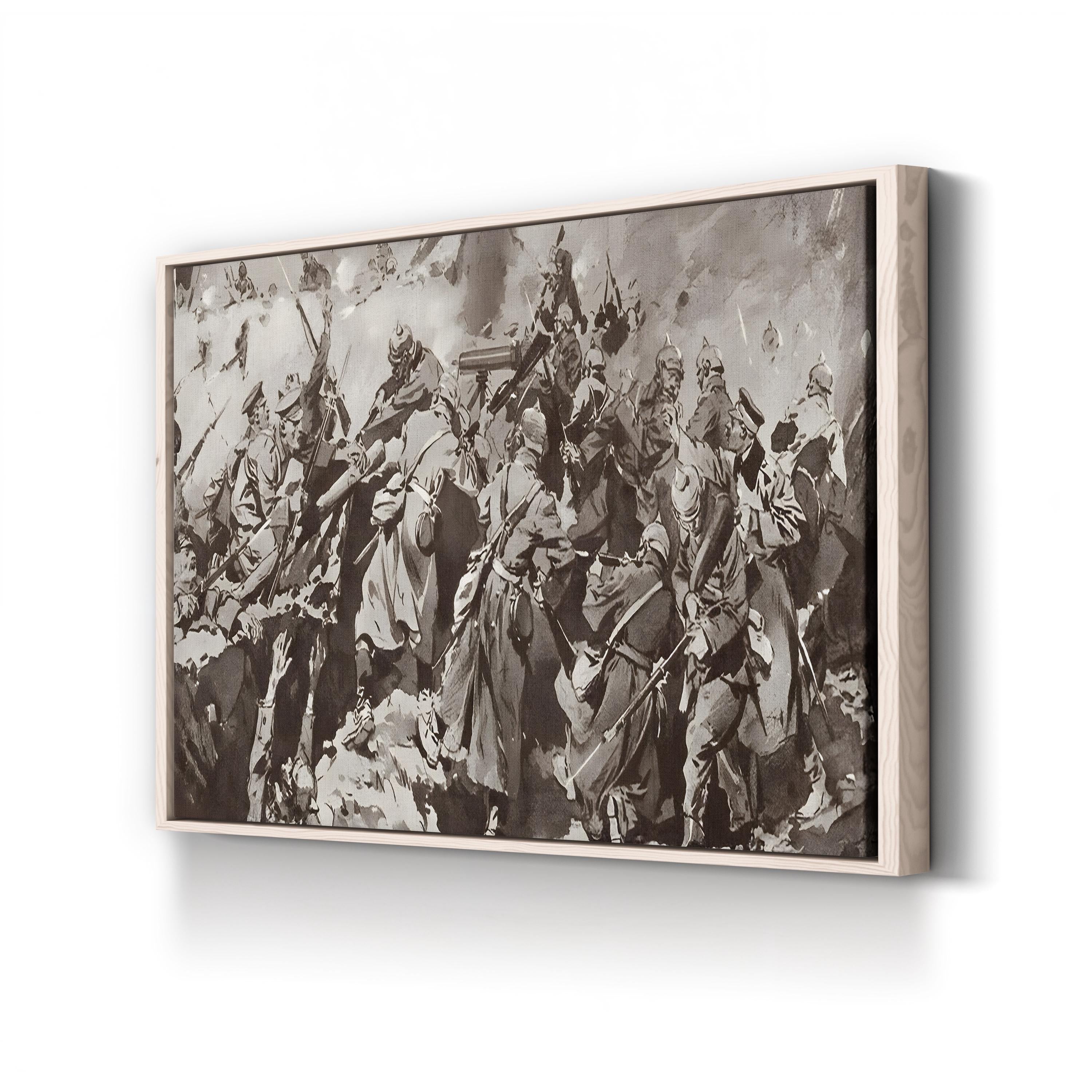 British Troops Overrun German Trench, Battle of Neuve Chapelle, France (1915) — WWI Historical Military Wall Art