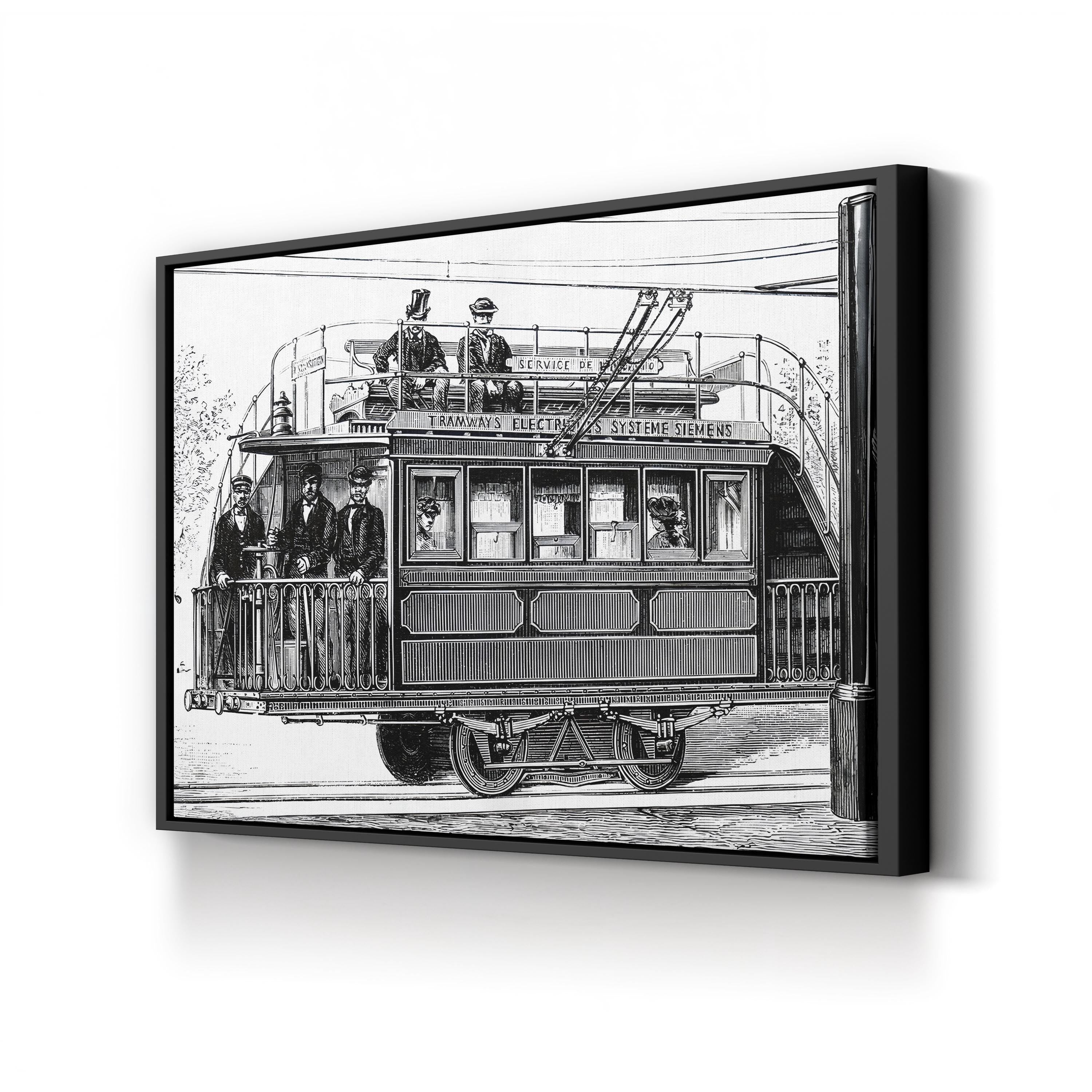 Siemens & Halske Electric Railway, Paris Electricity Exhibition 1881 Wall Art