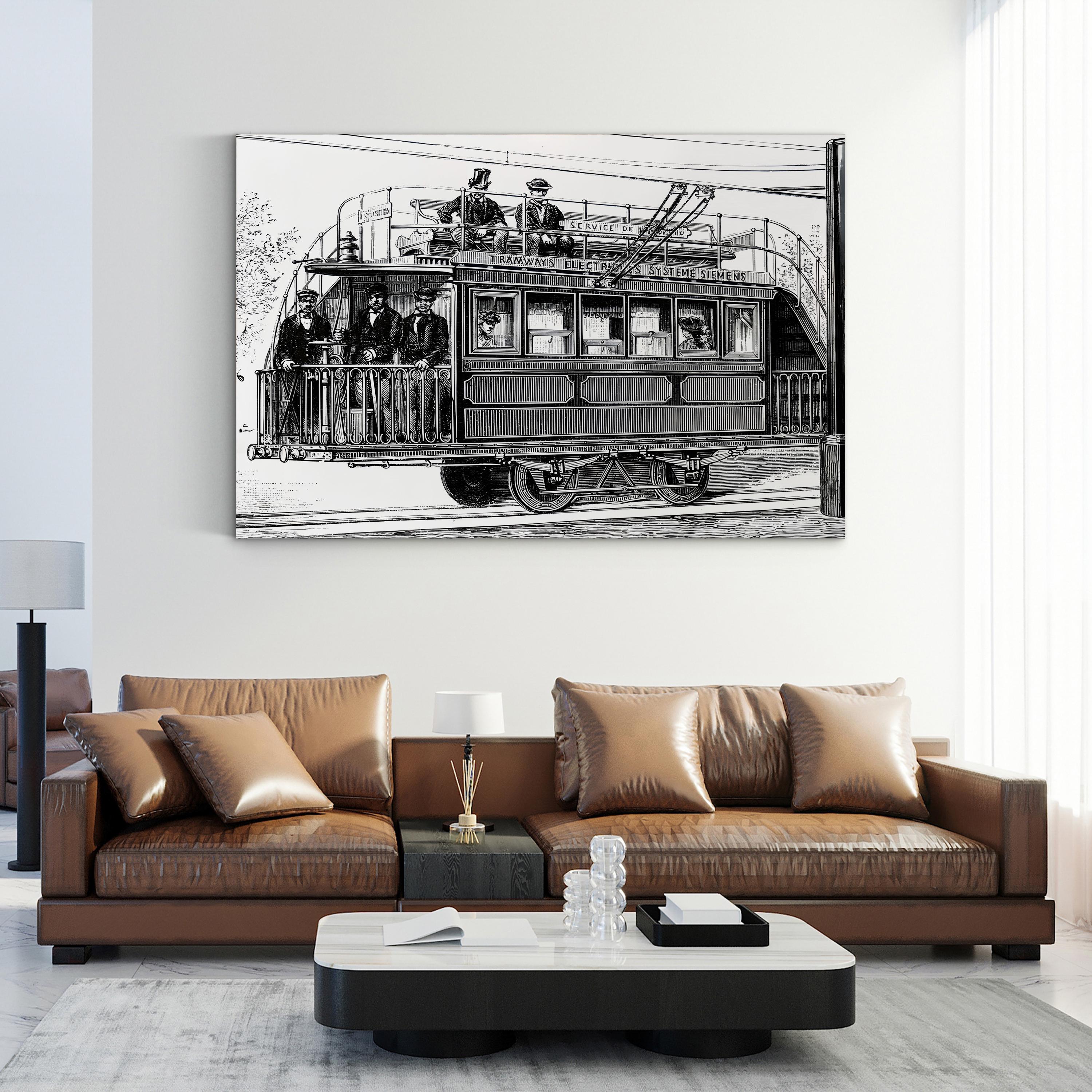 Siemens & Halske Electric Railway, Paris Electricity Exhibition 1881 Wall Art