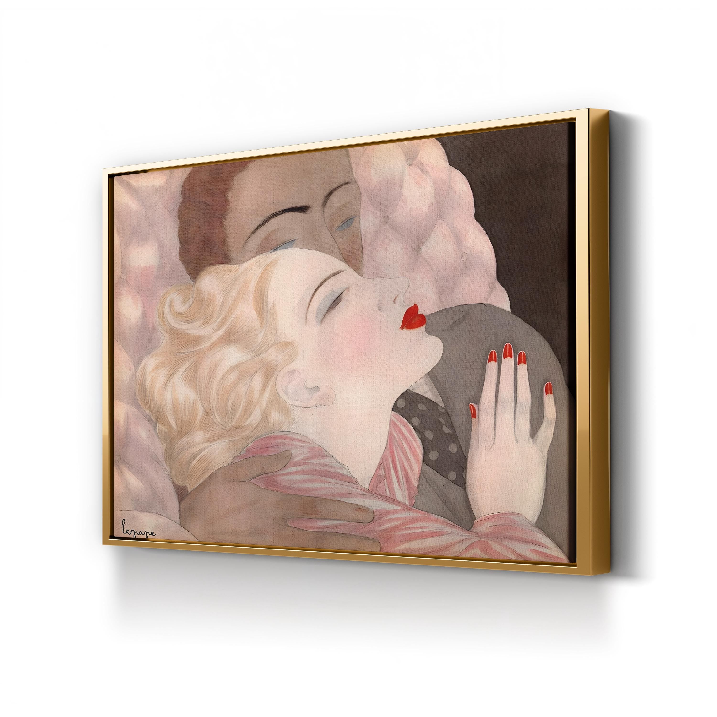 Love by Georges Le Pape Wall Art — 1920s French Romantic Lithograph Print