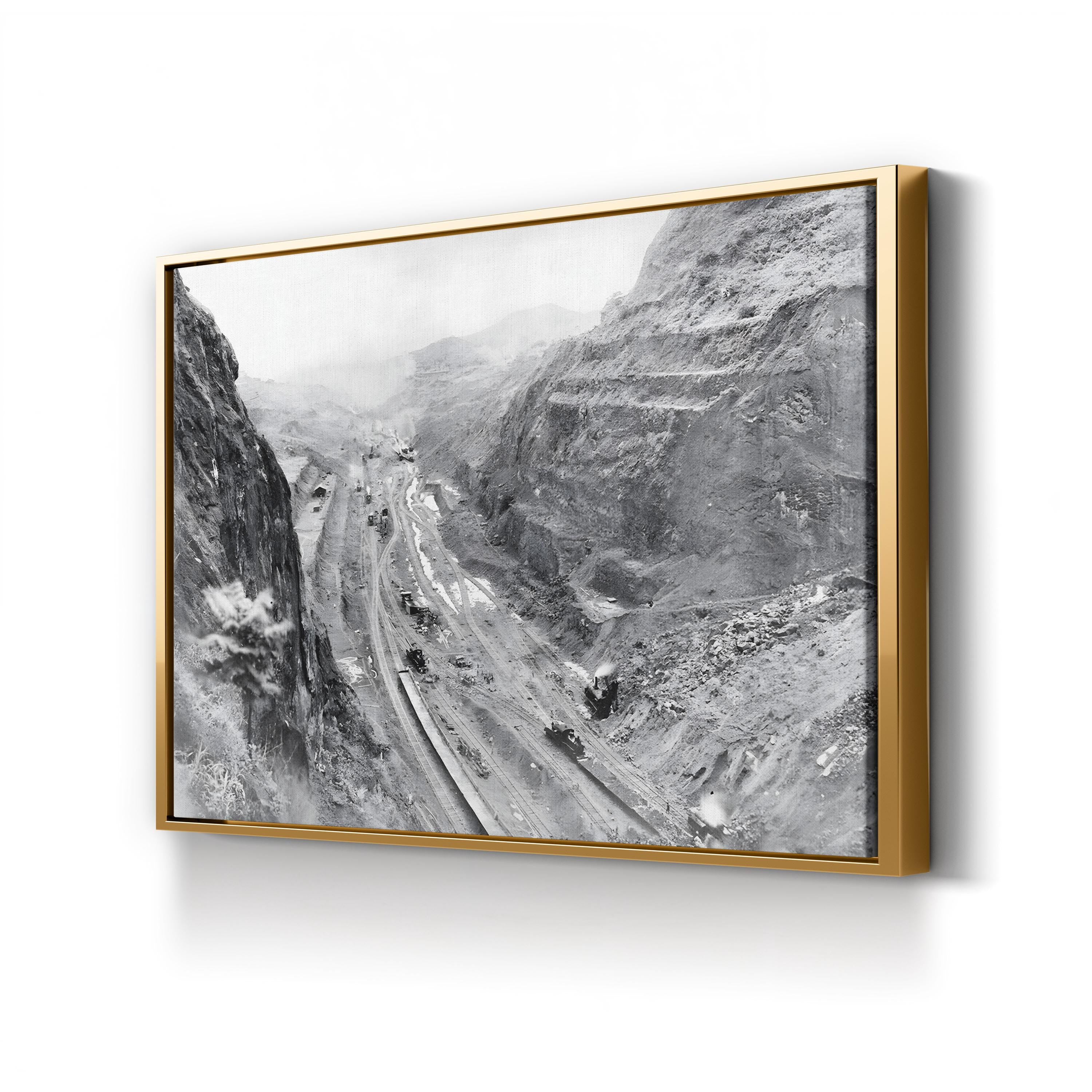 Panama Canal Construction, 1913 Wall Art — Vintage Engineering Photography Print