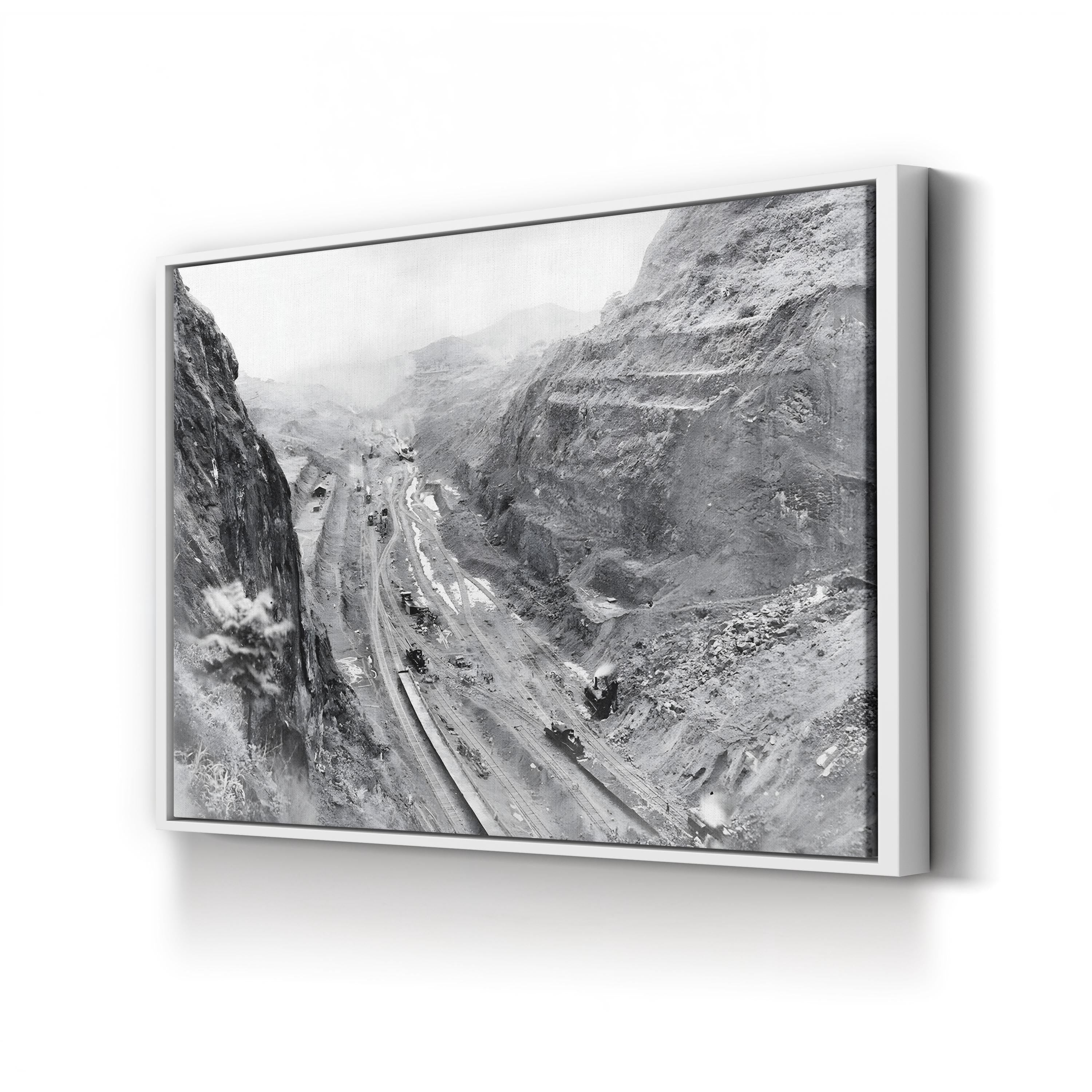 Panama Canal Construction, 1913 Wall Art — Vintage Engineering Photography Print